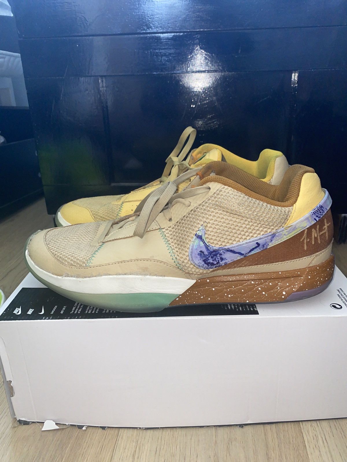 Nike Nike Ja 1 EYBL ‘Peach Jam’ Size US 12 / EU 45 - 6 Thumbnail