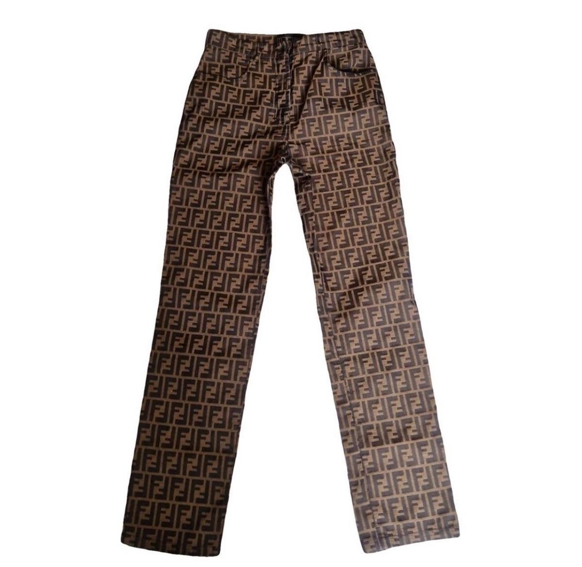 Fendi Fendi zucca monogram straight pants Size 32" / US 10 / IT 46 - 1 Thumbnail
