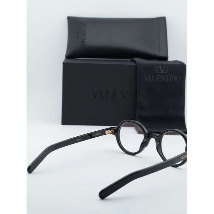 Valentino Valentino VLX-185B Eyeglasses Black with Stones 43mm Round Size ONE SIZE - 11 Thumbnail