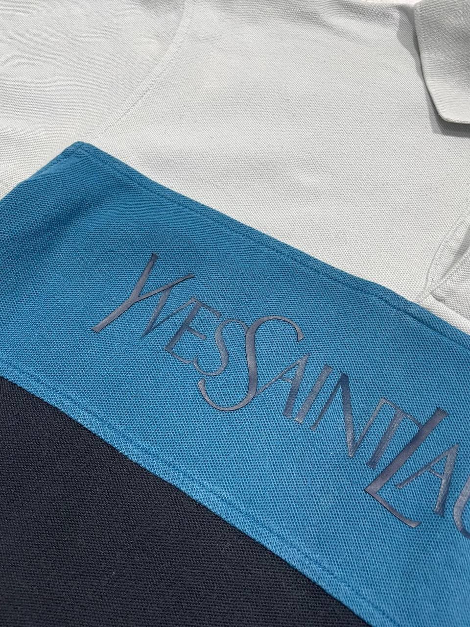 Yves Saint Laurent Vintage Yves Saint Laurent Polo Shirt Big Logo Luxury Y2K Size US M / EU 48-50 / 2 - 6 Thumbnail