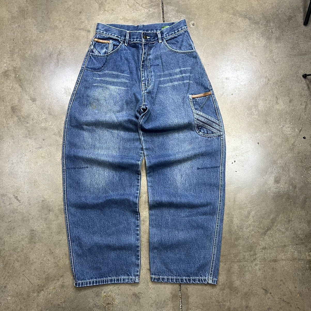 Vintage Vintage Akademiks Baggy Denim Jeans Wide Leg Big Pocket Y2k Size US 32 / EU 48 - 10 Thumbnail