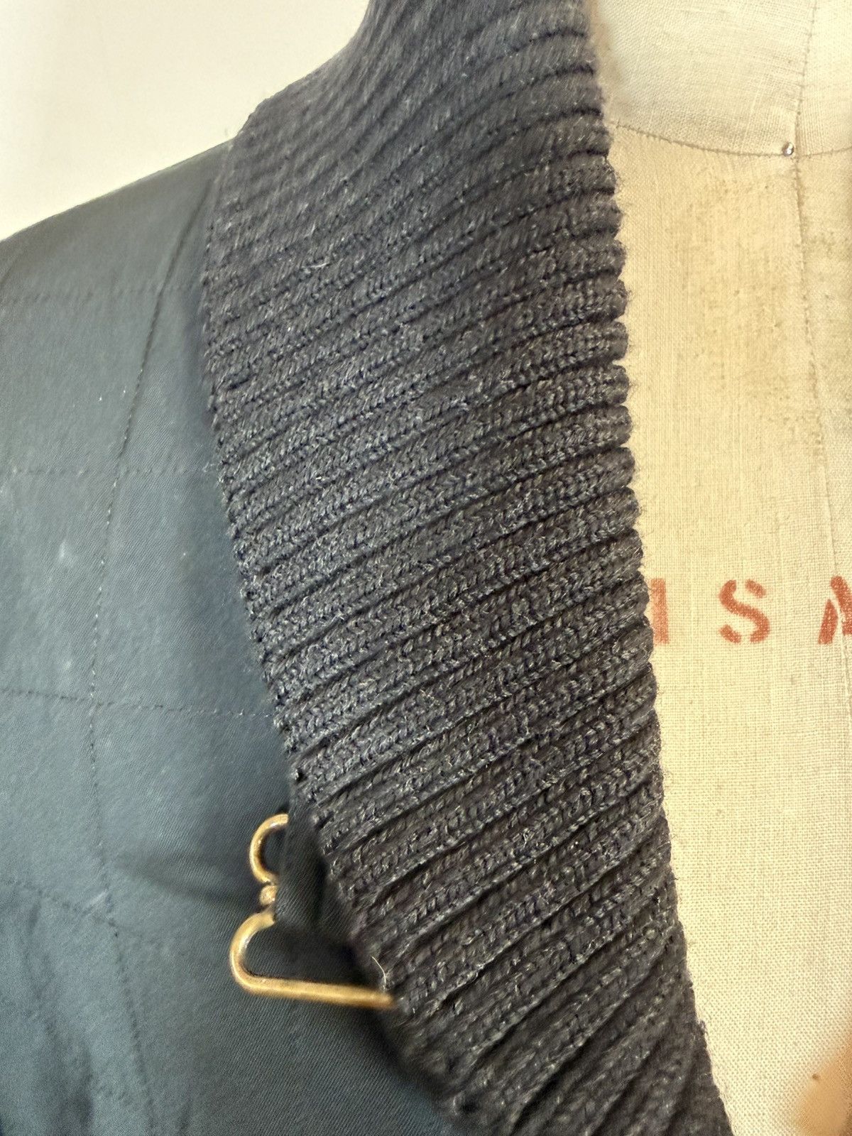 Yves Saint Laurent YSL Quilted Hybrid Bomber Jacket - Slate/Black - Size 54 Size US L / EU 52-54 / 3 - 8 Thumbnail