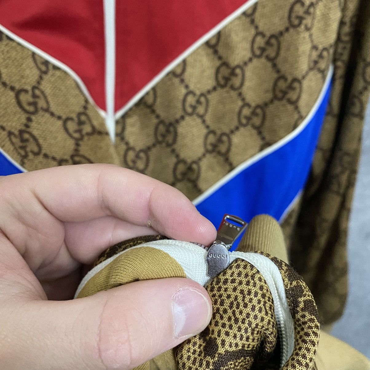 Gucci Vintage Monogram Gucci Full Zip Jacket GG Hoodie Olypmic Size US L / EU 52-54 / 3 - 7 Thumbnail