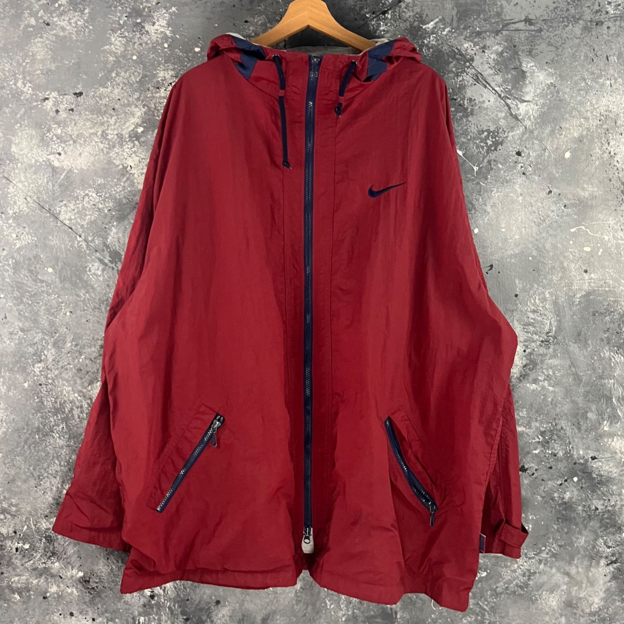 Nike × Vintage Vintage 90’s Nike windbreaker Size US XXL / EU 58 / 5 - 1 Thumbnail