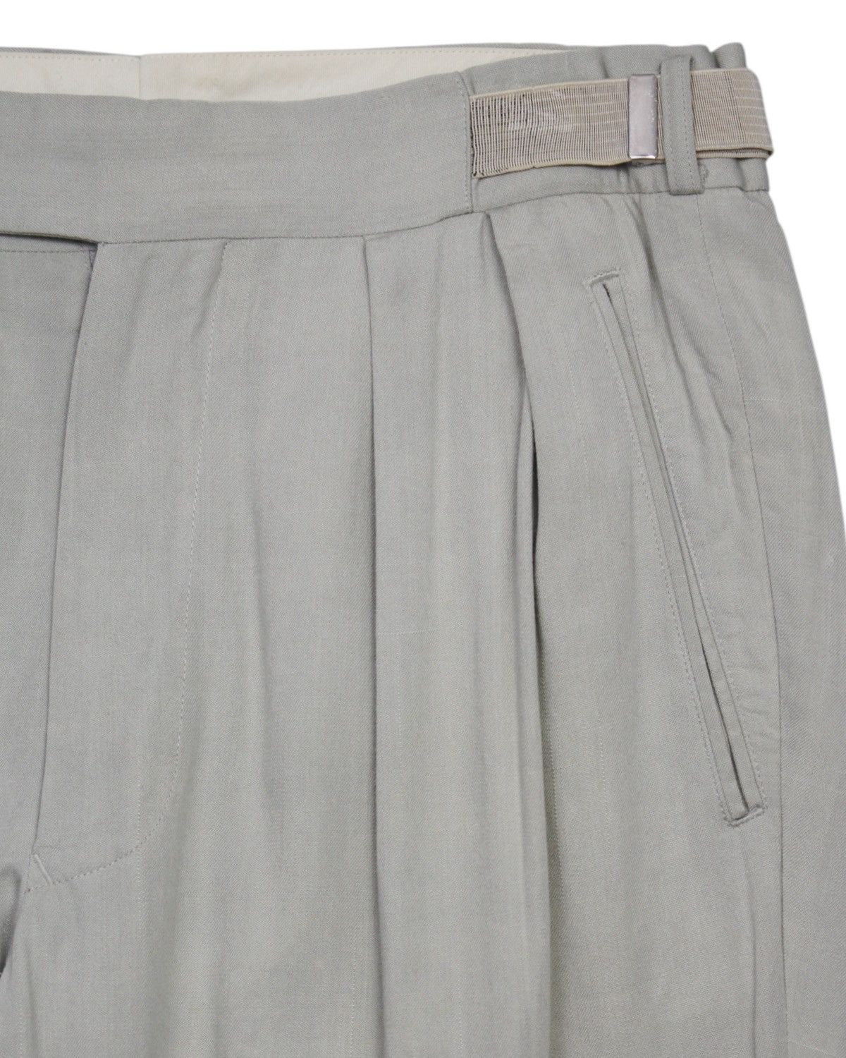 Yohji Yamamoto SS1999 YOHJI YAMAMOTO POUR HOMME MINT GREEN PLEATED TROUSERS Size US 31 - 5 Thumbnail