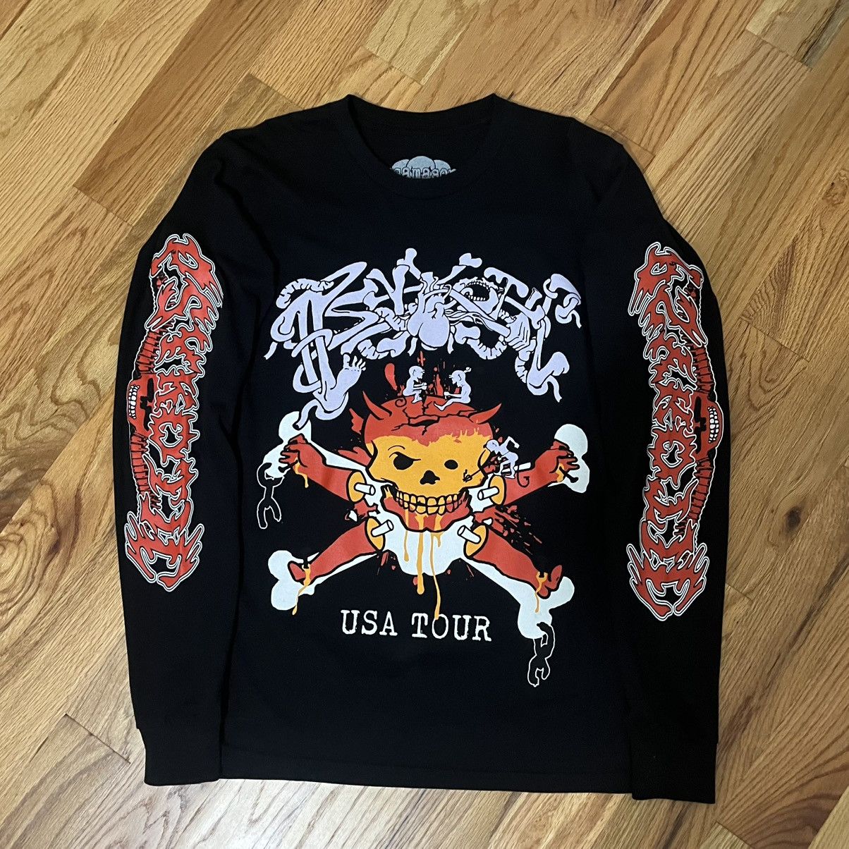 Band Tees Osamason Psykotic tour longsleeve shirt tour merch Size US S / EU 44-46 / 1 - 1 Thumbnail