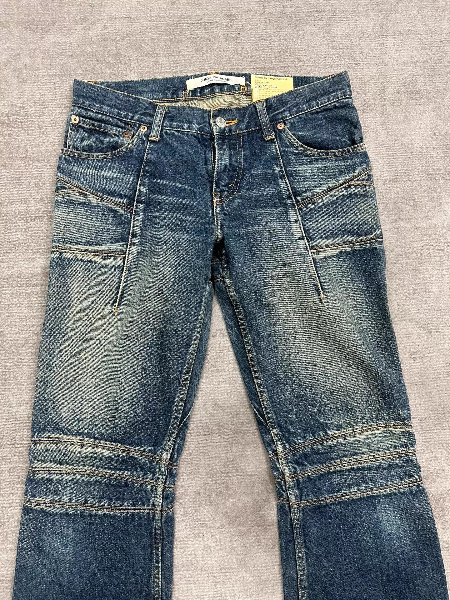 Junya Watanabe Junya Watanabe 02ss Flared Jeans M Natural Wash Structural Size US 32 / EU 48 - 2 Thumbnail
