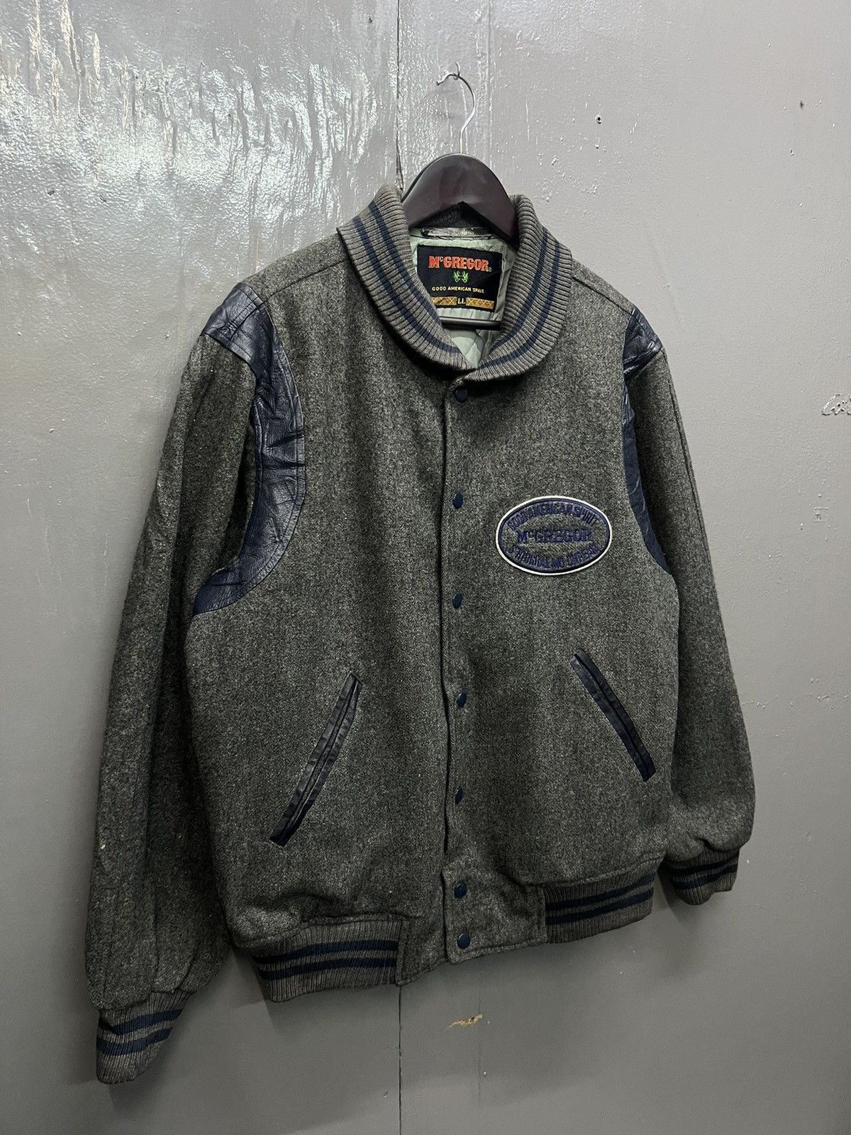 McGregor × Vintage Vintage McGregor Wool Varsity Jacket Size US L / EU 52-54 / 3 - 3 Thumbnail