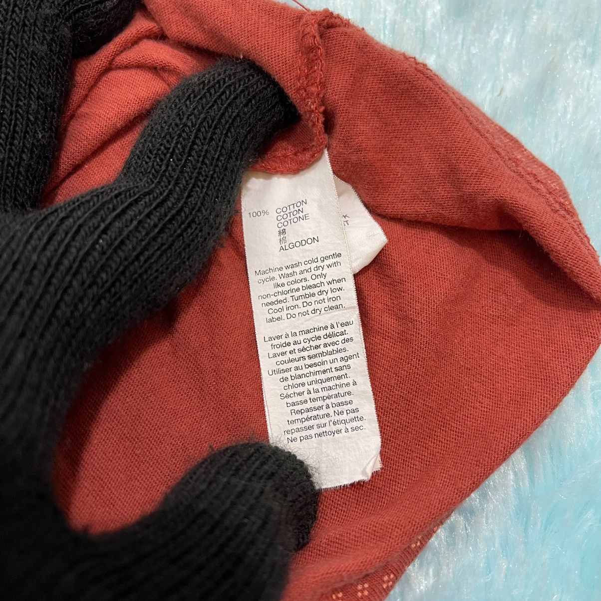 Gap Women's GAP Red T-Shirt with Subtle Polkadot Pattern Size M / US 6-8 / IT 42-44 - 6 Thumbnail