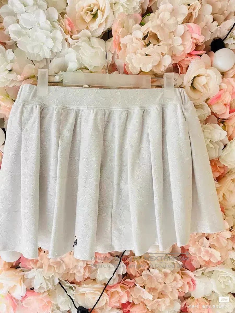 Chrome Hearts Chrome Hearts Tennis Series White Pleated Skirt. Size 37" - 2 Thumbnail