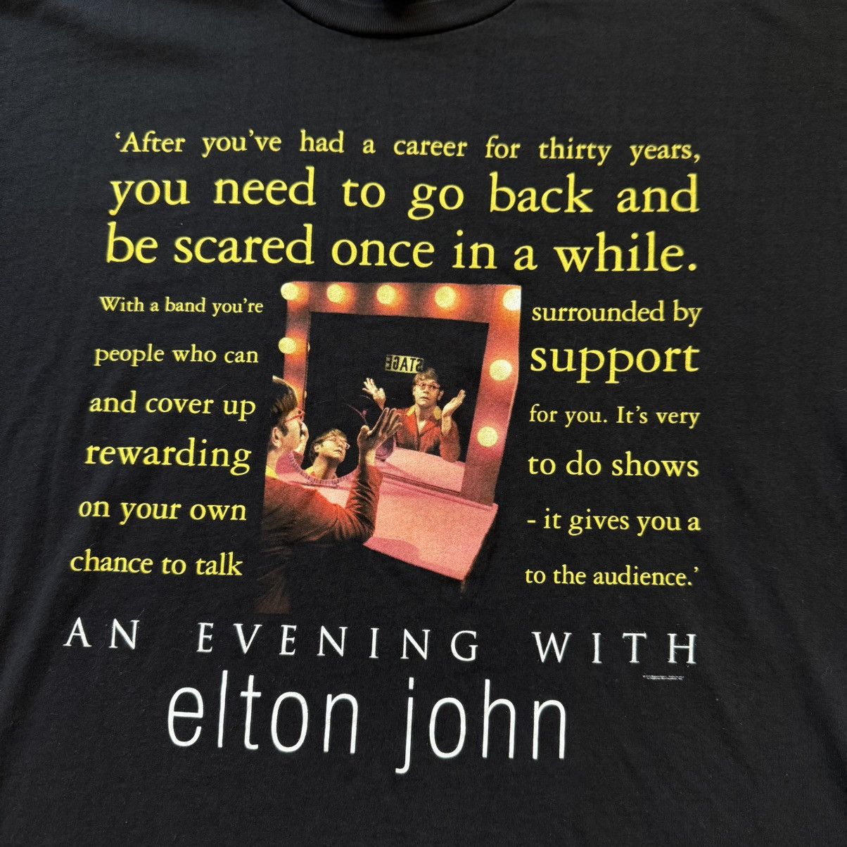 Band Tees Vintage 1999 An Evening with Elton John Tour T-Shirt Size XL Size US XL / EU 56 / 4 - 4 Thumbnail