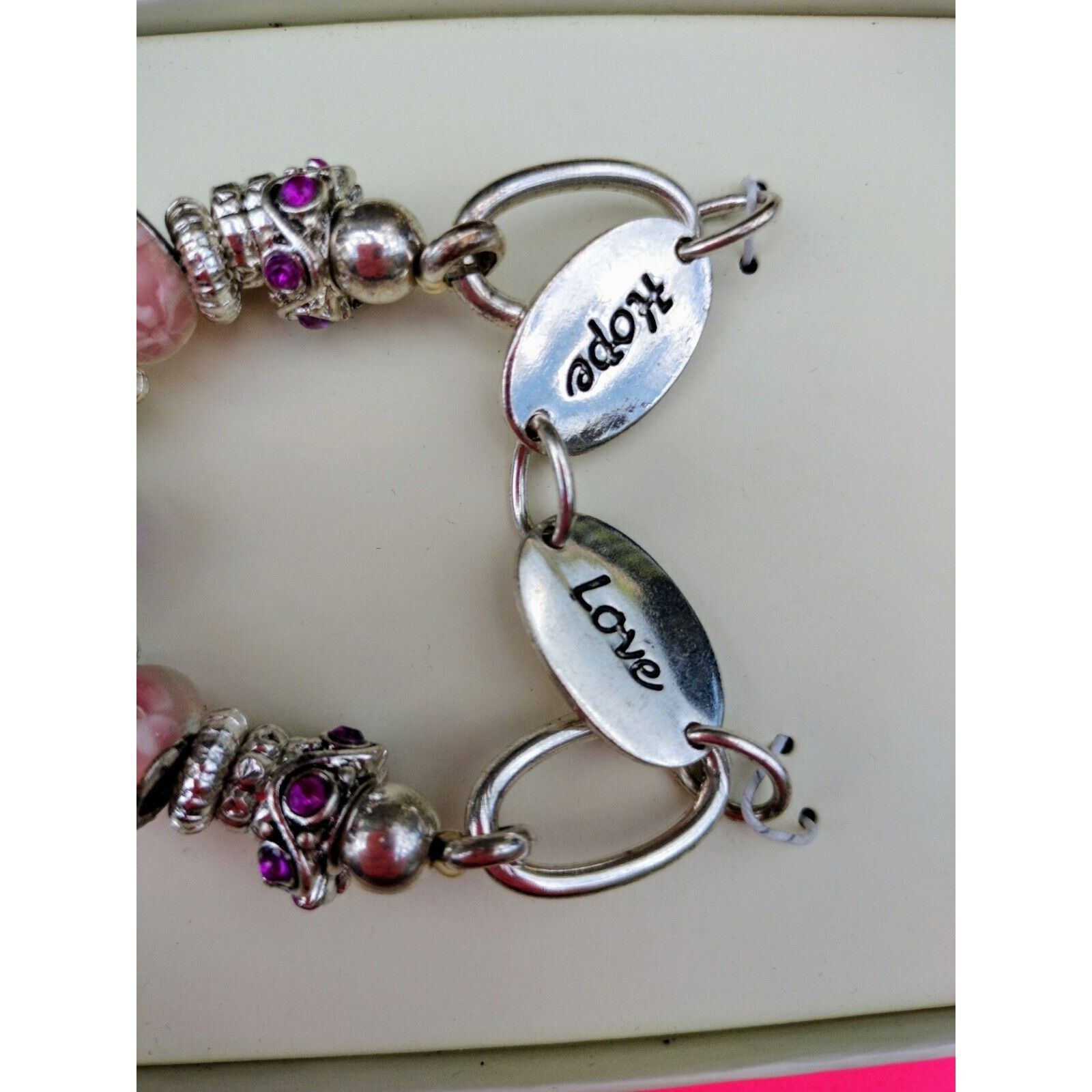 Designer Kim Rogers Bangle Bracelet Silver Tone Jewelry Inspiration C Size ONE SIZE - 7 Thumbnail