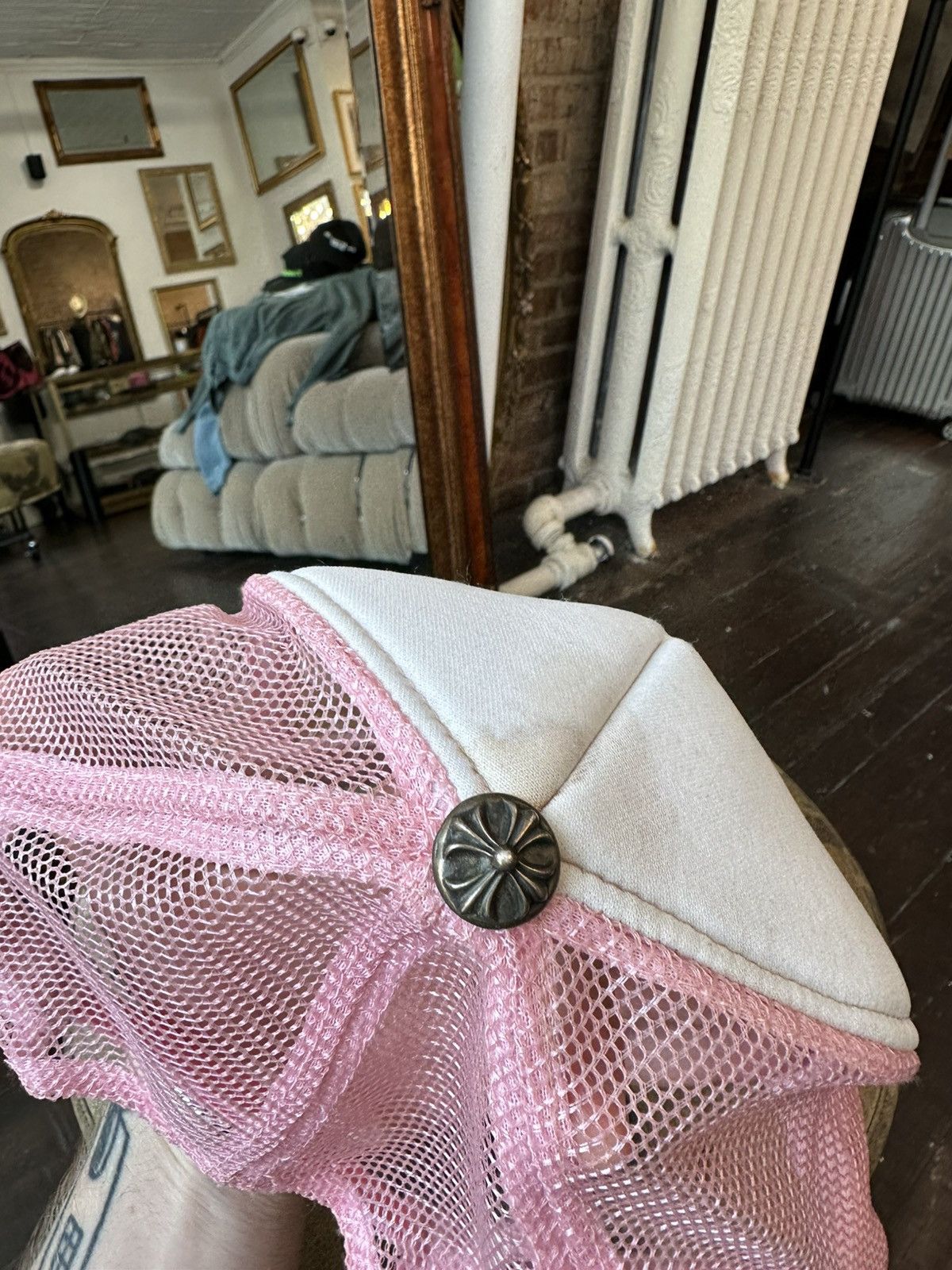 Chrome Hearts Pink CHNY Trucker Hat Size ONE SIZE - 3 Thumbnail