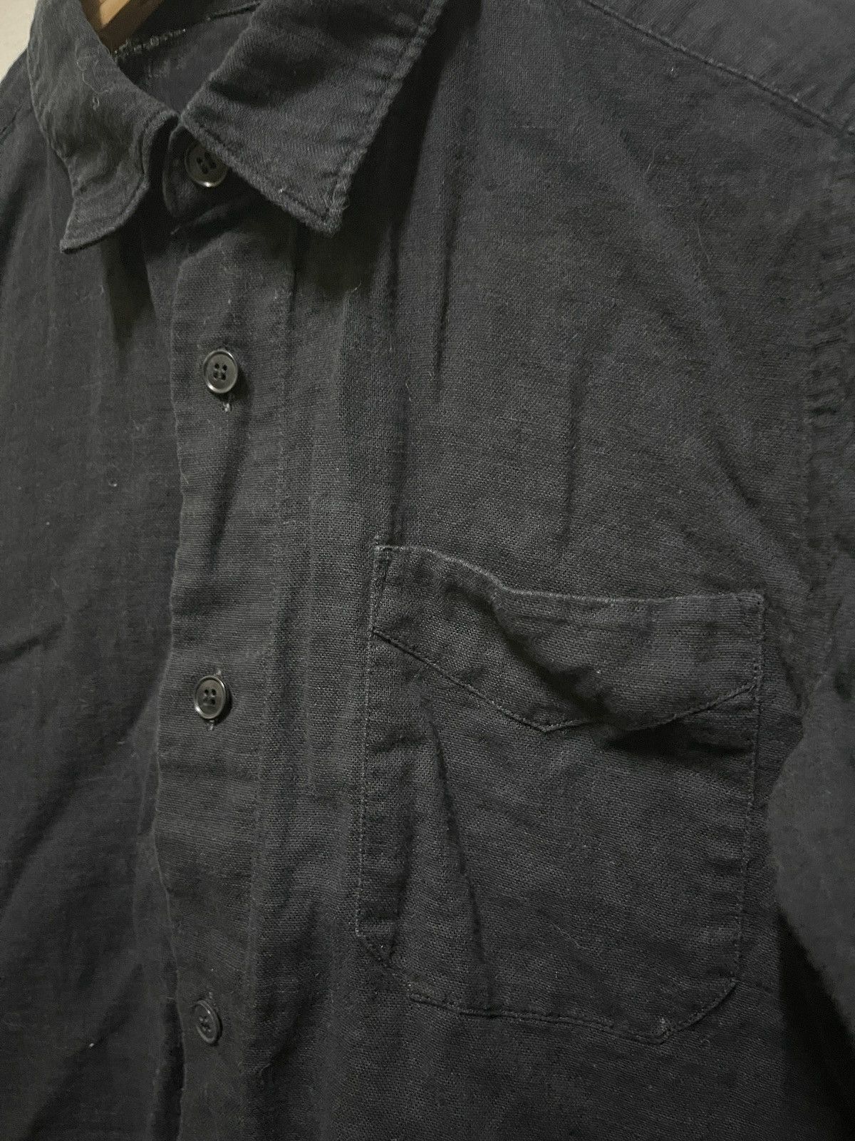 Issey Miyake Zucca Long Sleeve Button Up Black Size M / US 6-8 / IT 42-44 - 6 Thumbnail
