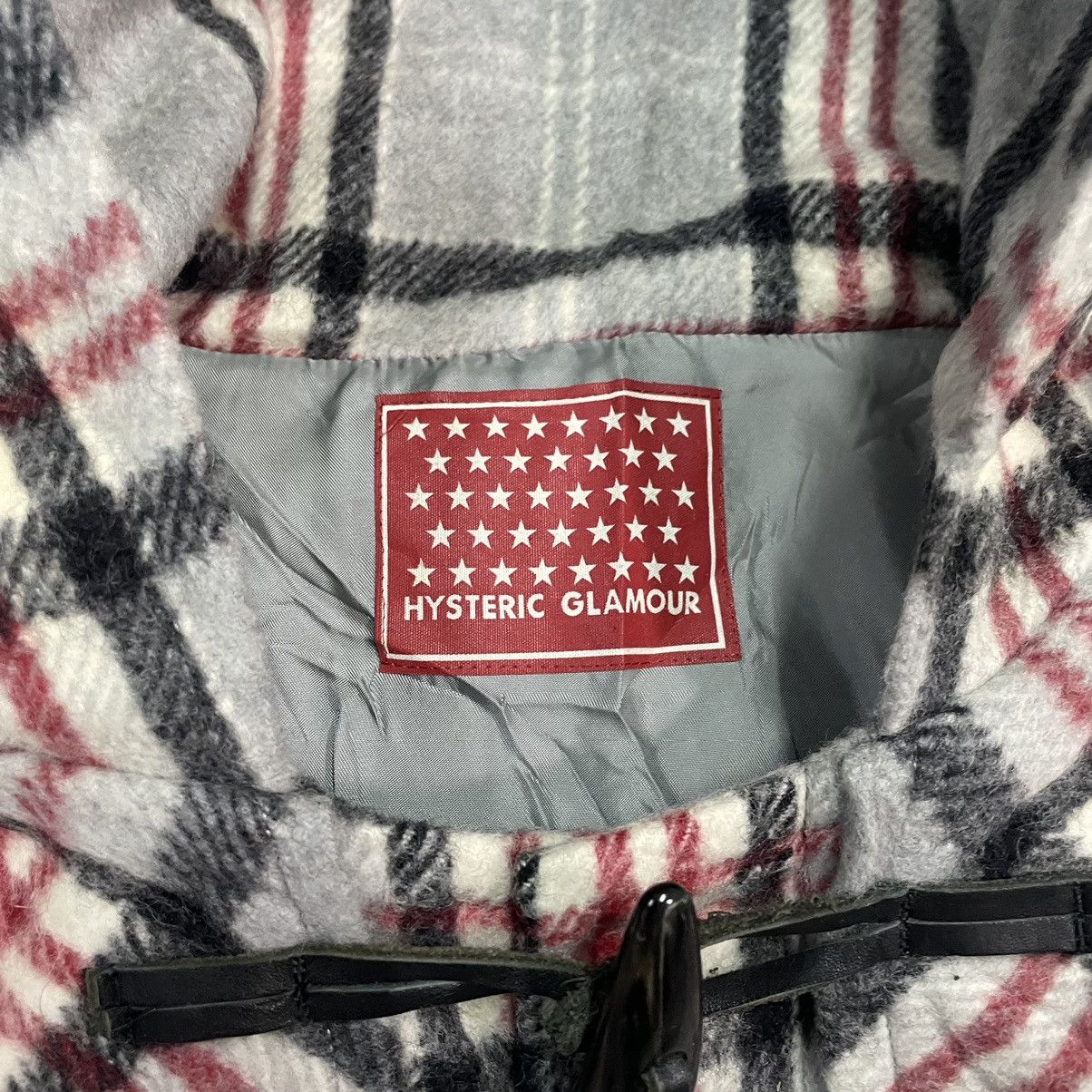 Hysteric Glamour Vintage 1990s Hysteric Glamour Plaid Wool Hooded Duffle Coat Size S / US 4 / IT 40 - 6 Thumbnail