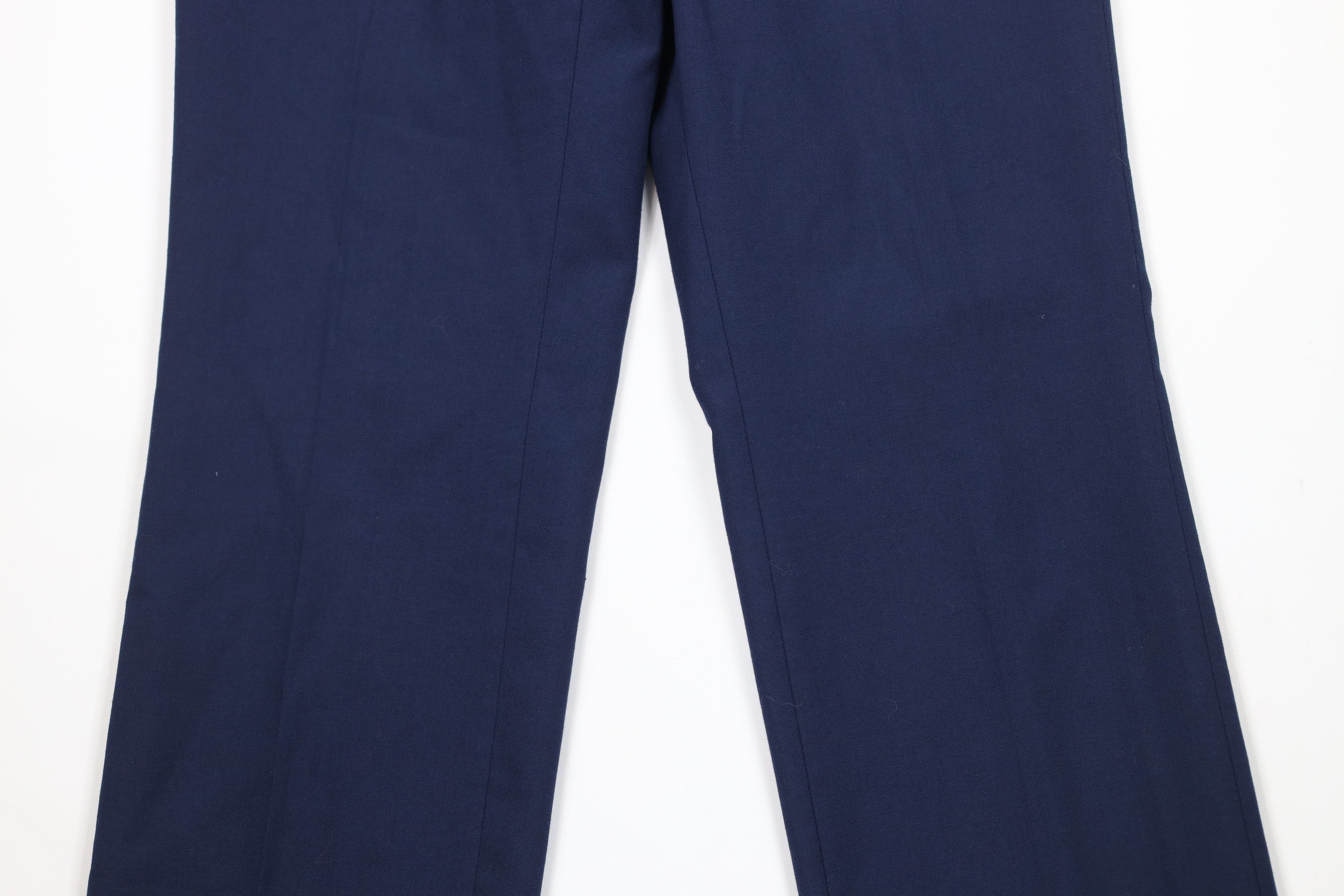 Vintage Vintage 90s Streetwear Wide Leg Chino Pants Navy Blue USA Size US 32 / EU 48 - 3 Thumbnail