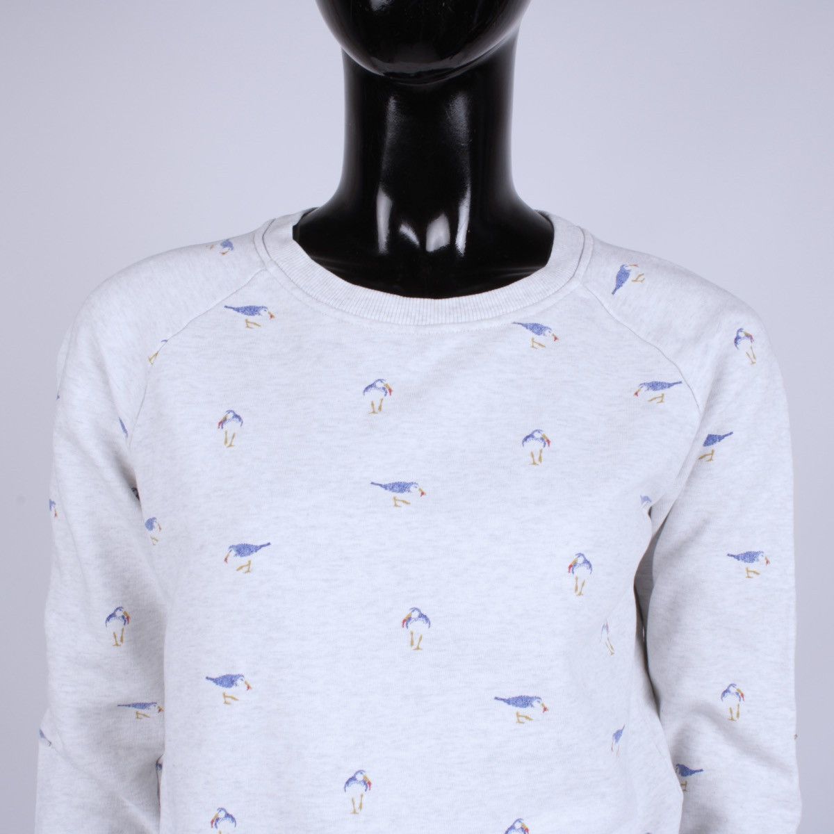 Barbour BARBOUR Langstone Bird Printed Gray Sweatshirt Size S / US 4 / IT 40 - 2 Thumbnail