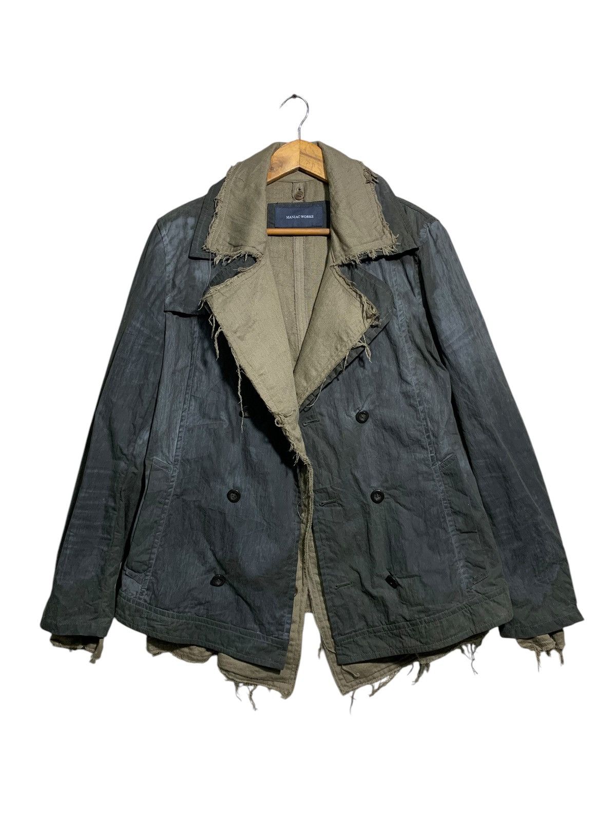 Le Grande Bleu (L.G.B.) 🔥MANIAC WORKS DOUBLE LAYER JACKETS WAXED Size US L / EU 52-54 / 3 - 1 Thumbnail