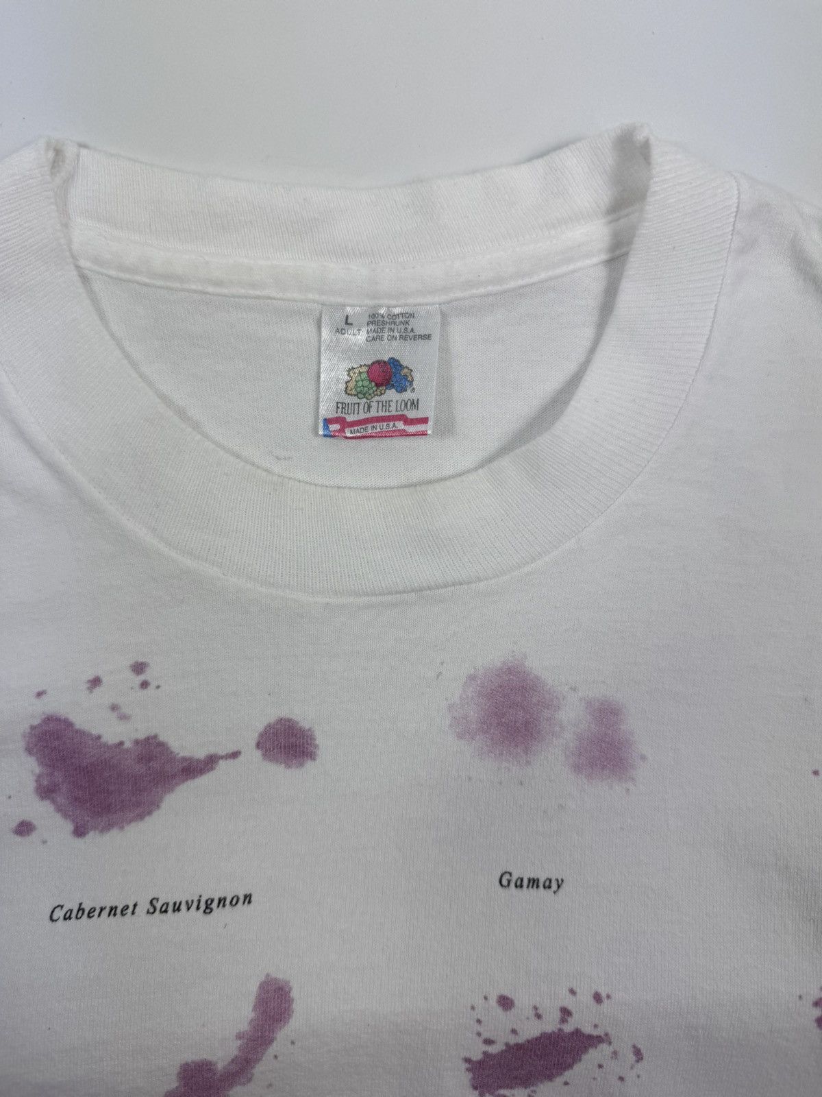 Band Tees WINE STAIN PRINT MINC 1994 VINTAGE T-SHIRT Size US L / EU 52-54 / 3 - 5 Thumbnail