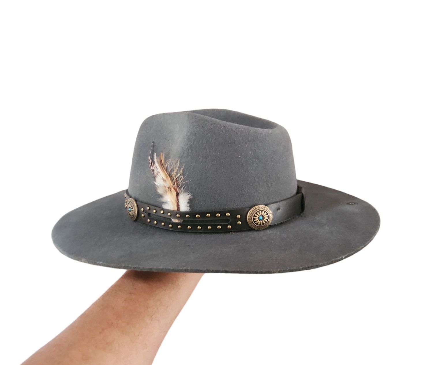 Other Peter Grimm Apache Hat Gray wide stiff brim style S/M Size ONE SIZE - 5 Thumbnail
