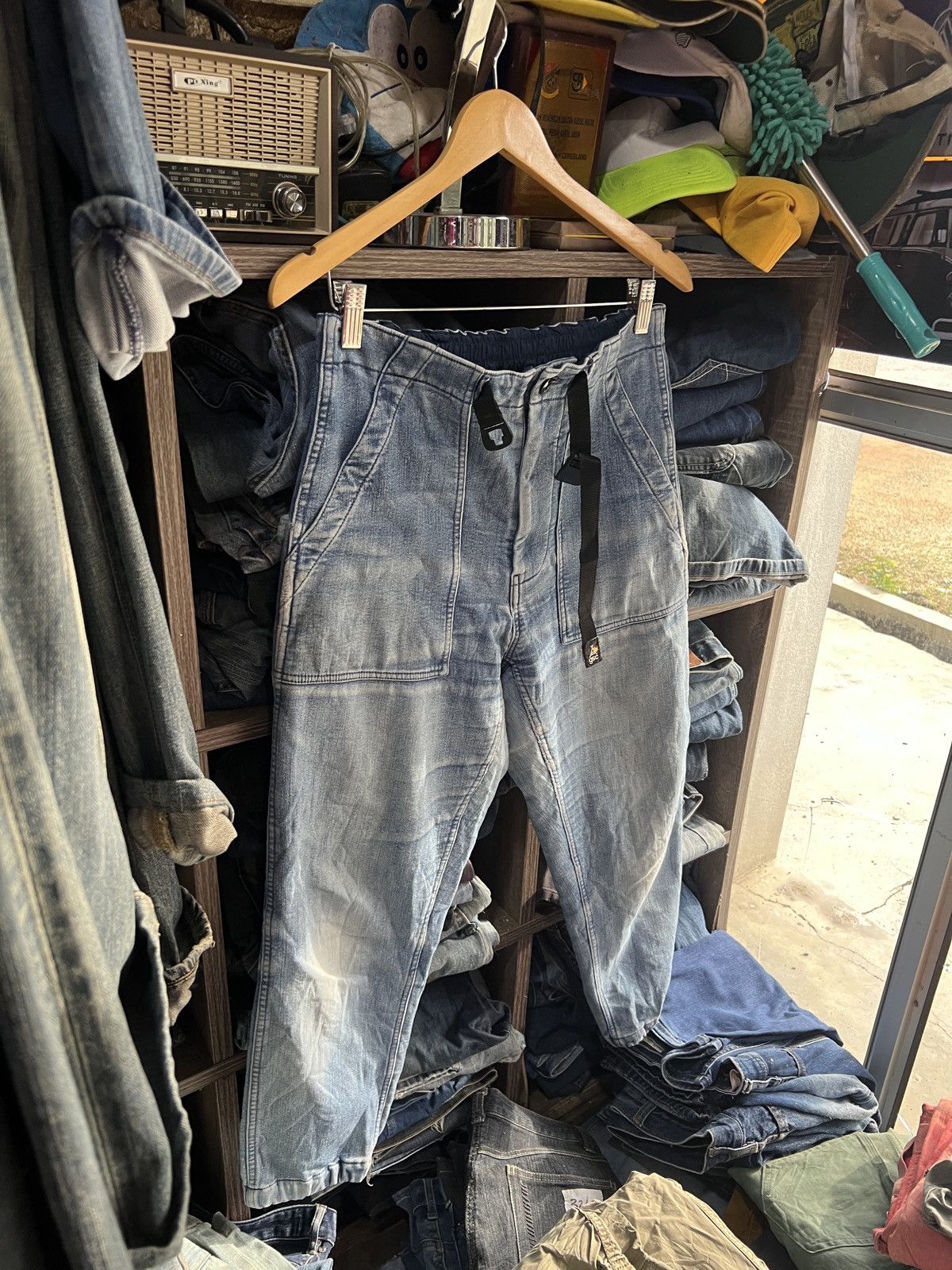 go slow caravan 🔥Go Slow Caravan Denim Sweatpant Jogger Size US 32 / EU 48 - 3 Thumbnail