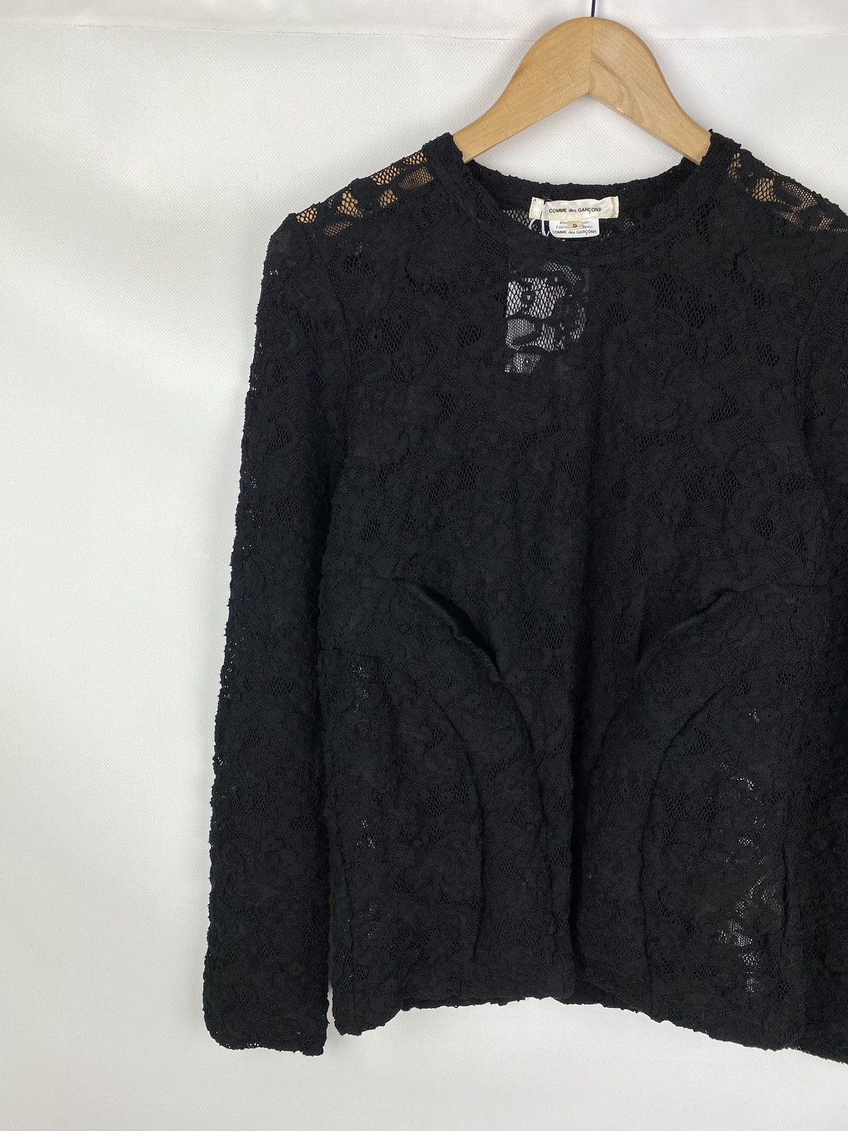 Comme des Garcons BNWT! Comme Des Garçons floral lace long sleeve top tunic Size S / US 4 / IT 40 - 2 Thumbnail
