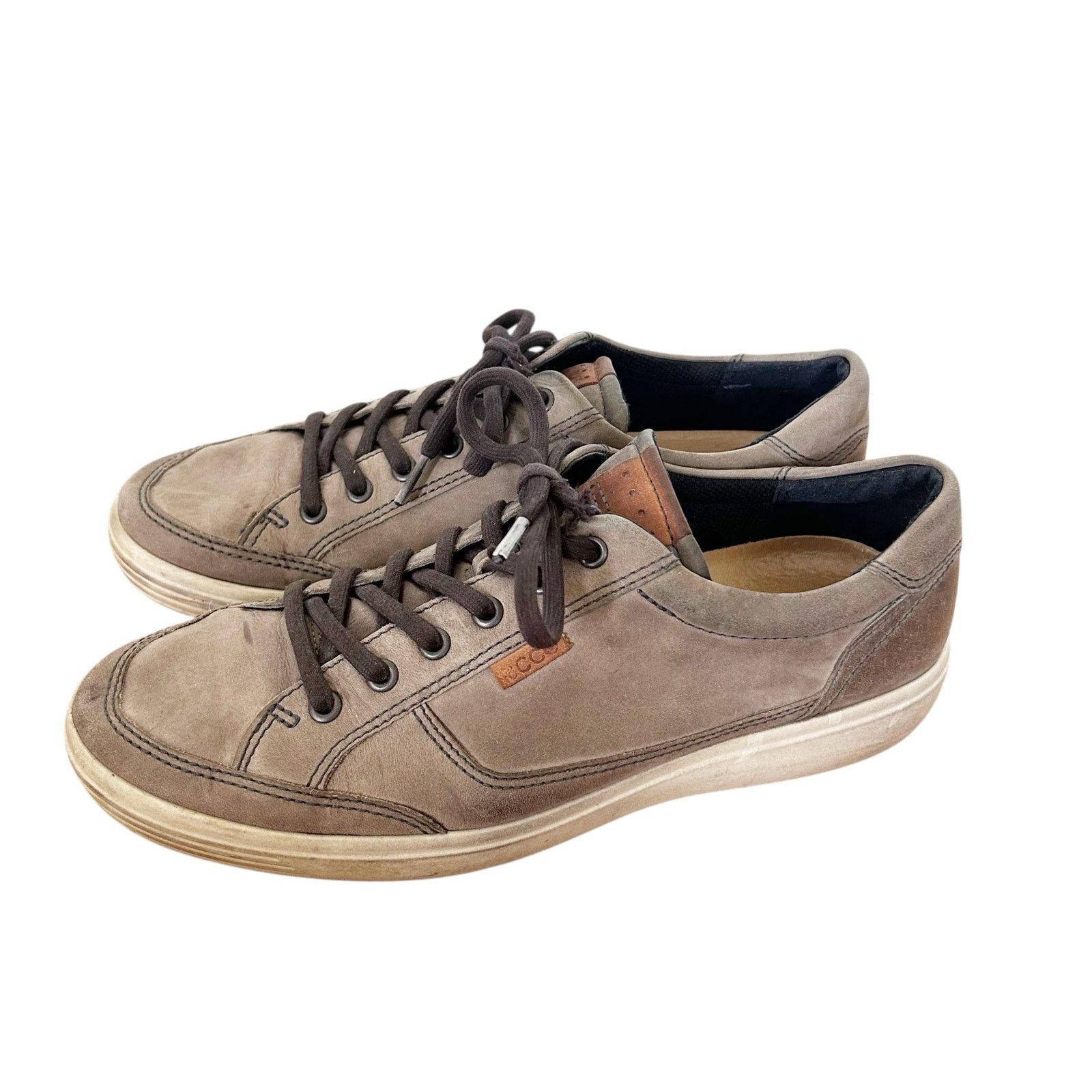 Ecco Ecco Brown Leather Sneakers Sz 10 Size US 10 / EU 43 - 3 Thumbnail