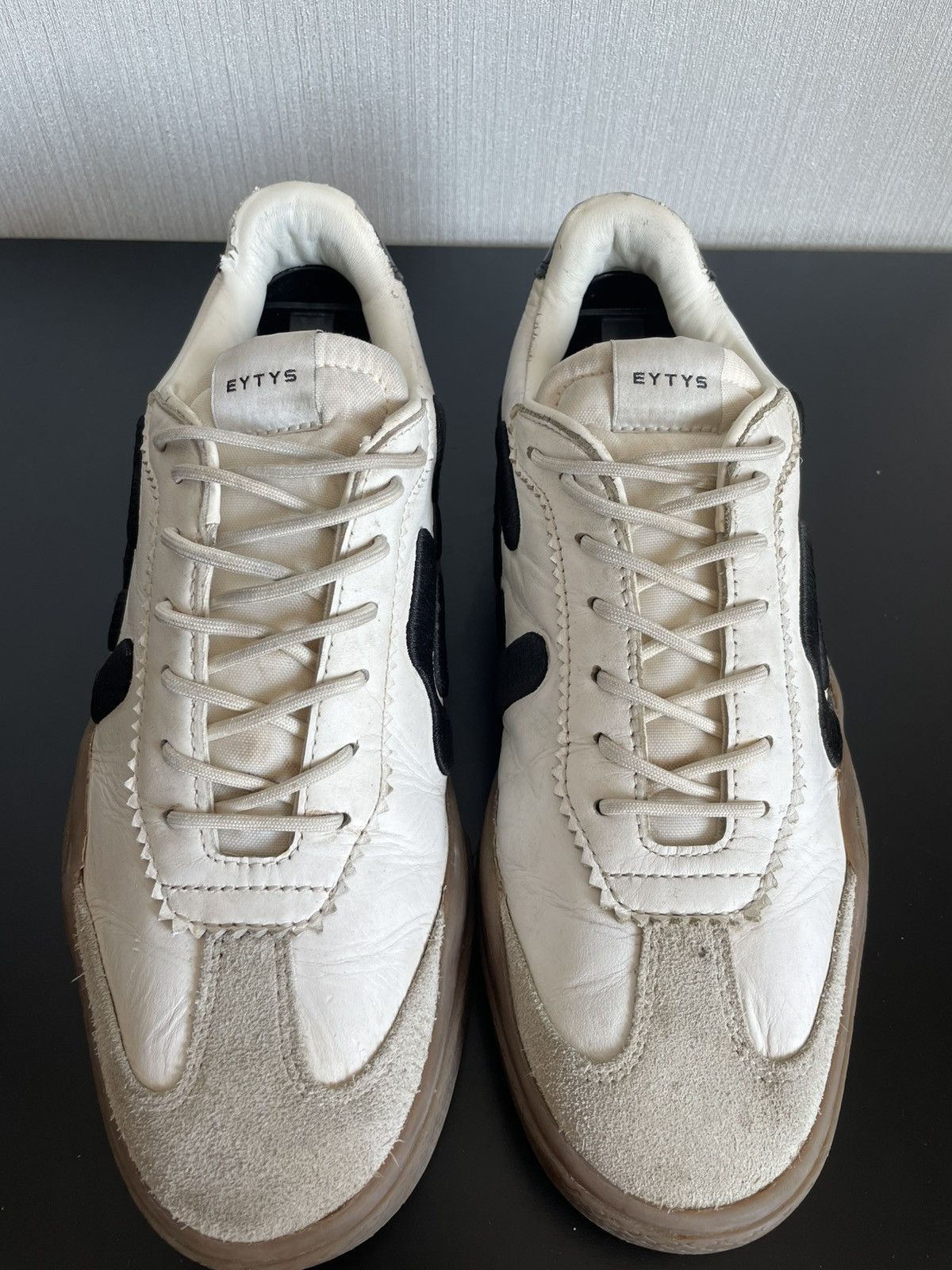 Eytys Eytys Santos Skate Shoes Sneakers Leather White Y2k Size US 10.5 / EU 43-44 - 3 Thumbnail