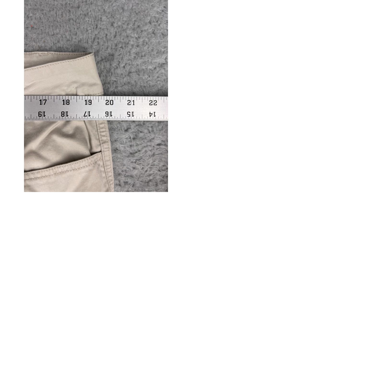Vintage Zana Di Pants Womens 18 Beige Capri Chino Flat Front Stretch Crop Cotton Blend - Mid Rise, Beige, Classic Fit, Regular Size 18, Womens, Pants Size 40" / US 18 - 9 Thumbnail