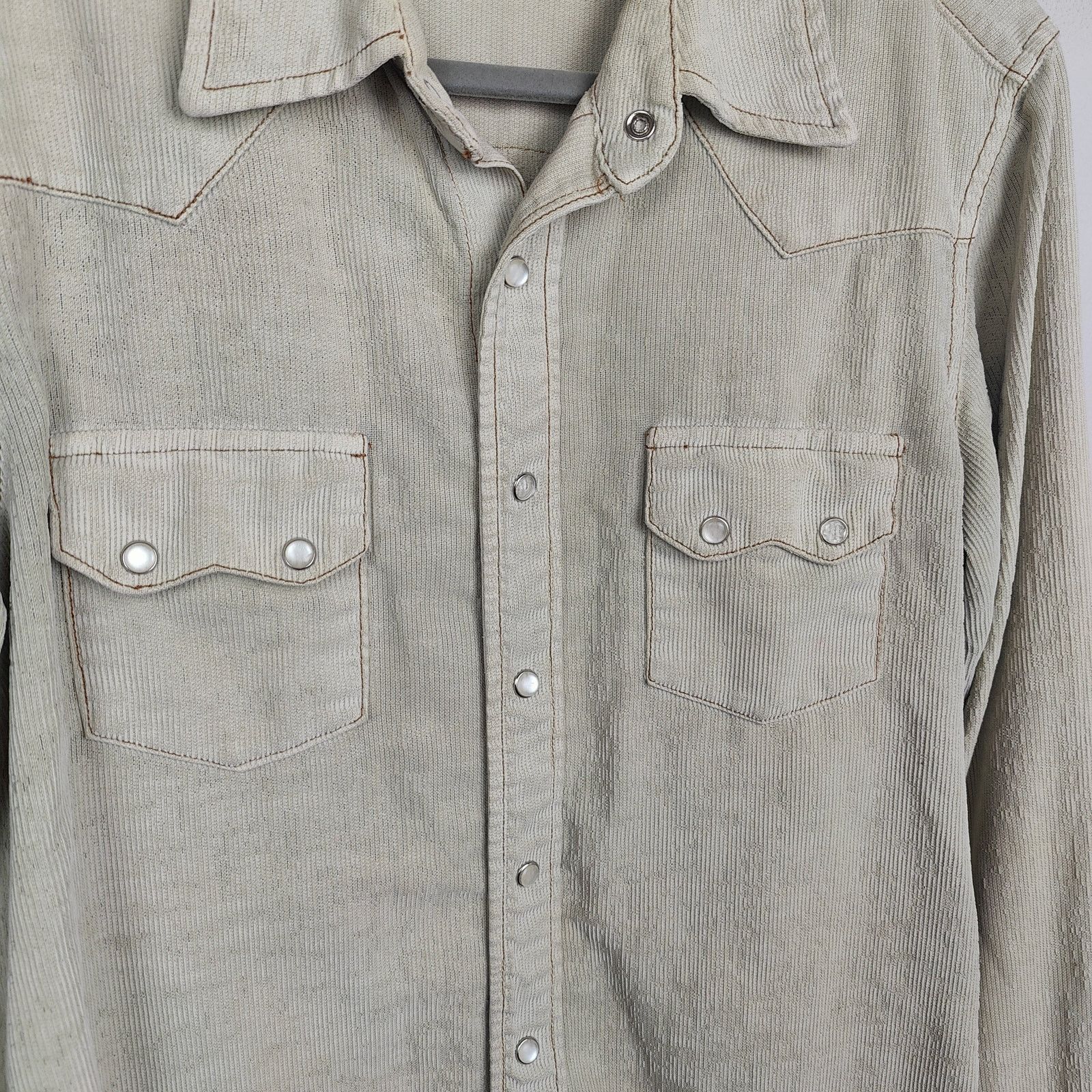 Other Vintage Hippie Corduroy Pearl Snap Shirt Mens Medium Size US M / EU 48-50 / 2 - 2 Thumbnail