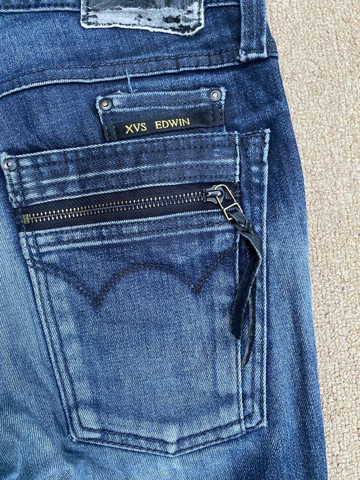 14th Addiction × Edwin × Vintage Vintage edwin xvs skinny denim Size US 30 / EU 46 - 20 Thumbnail