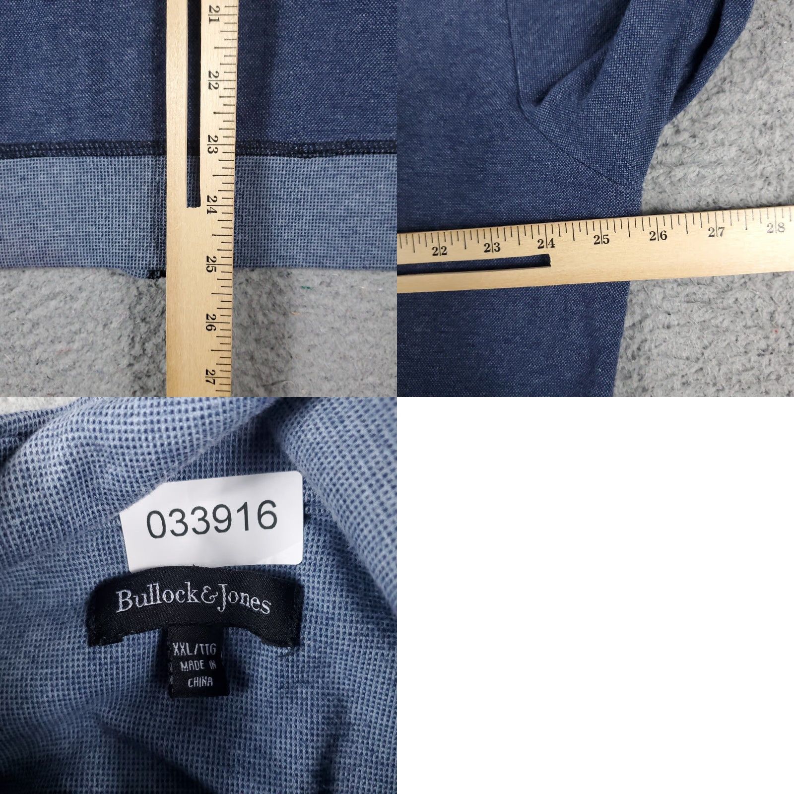Vintage VINTAGE Bullock & Jones Sweater Mens Full Zip Casual Outerwear 2XL Blue Cotton Size US XXL / EU 58 / 5 - 8 Thumbnail