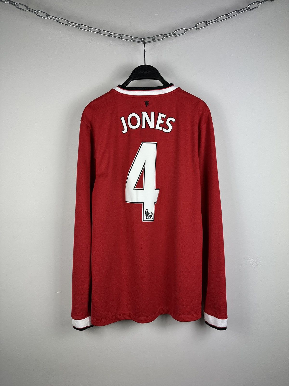 Nike #4 Jones Manchester United Nike Long Sleeve Soccer Jersey Size US M / EU 48-50 / 2 - 13 Thumbnail