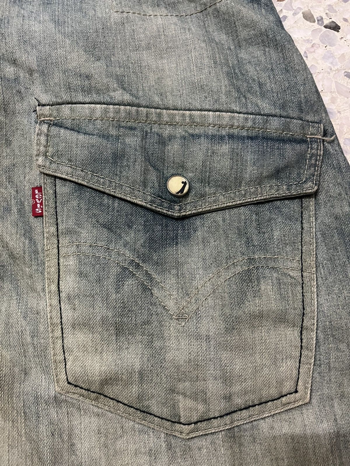 Levi's Vintage Clothing RARE LEVI’S ENGINEERED JEANS ASYMMETRICAL 2-TONE REWORKED Size US 32 / EU 48 - 10 Thumbnail