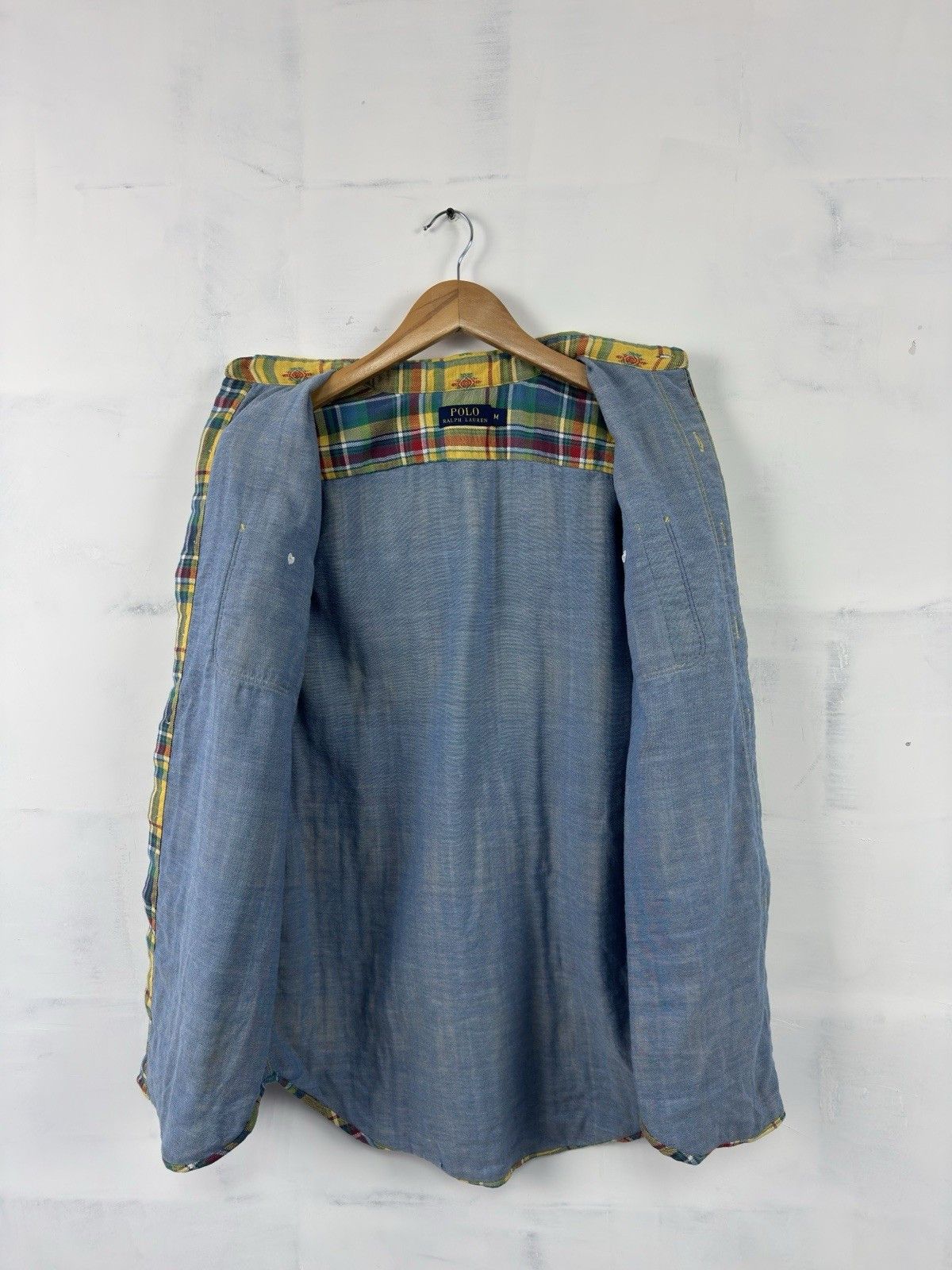 Polo Ralph Lauren Polo Ralph Lauren Aztec Yellow Plaid Shirt Rodeo Size US M / EU 48-50 / 2 - 5 Thumbnail
