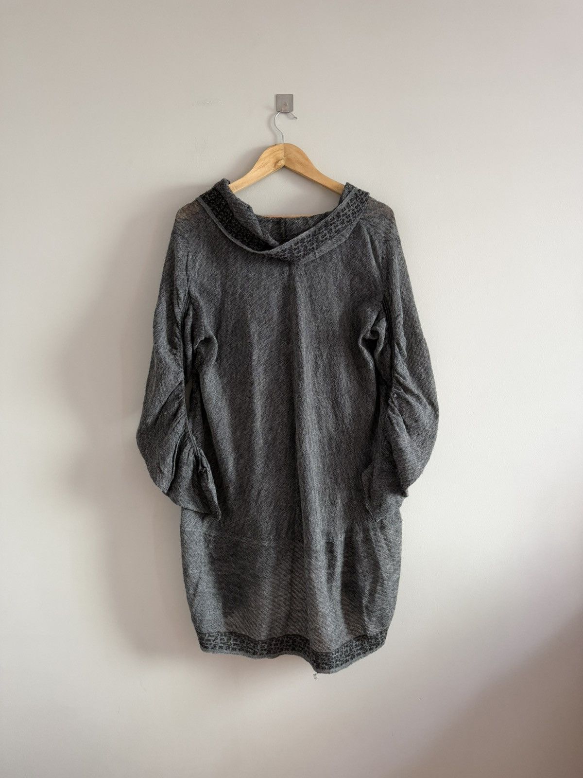 Transit Transit Alpaca Wool Cardigan Floral Knit Grey Size XL / US 12-14 / IT 48-50 - 6 Thumbnail