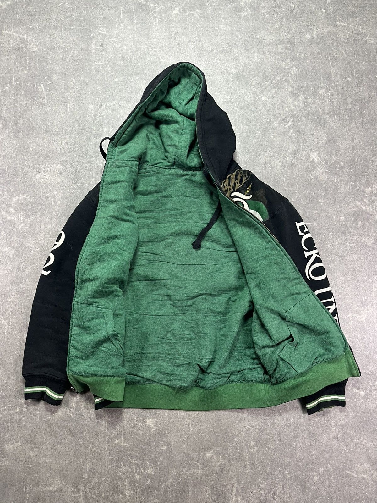 Ecko Unltd. Ecko Unlimited Reversible Printed Heavy Baggy Zip Hoodie M L Size US M / EU 48-50 / 2 - 8 Thumbnail
