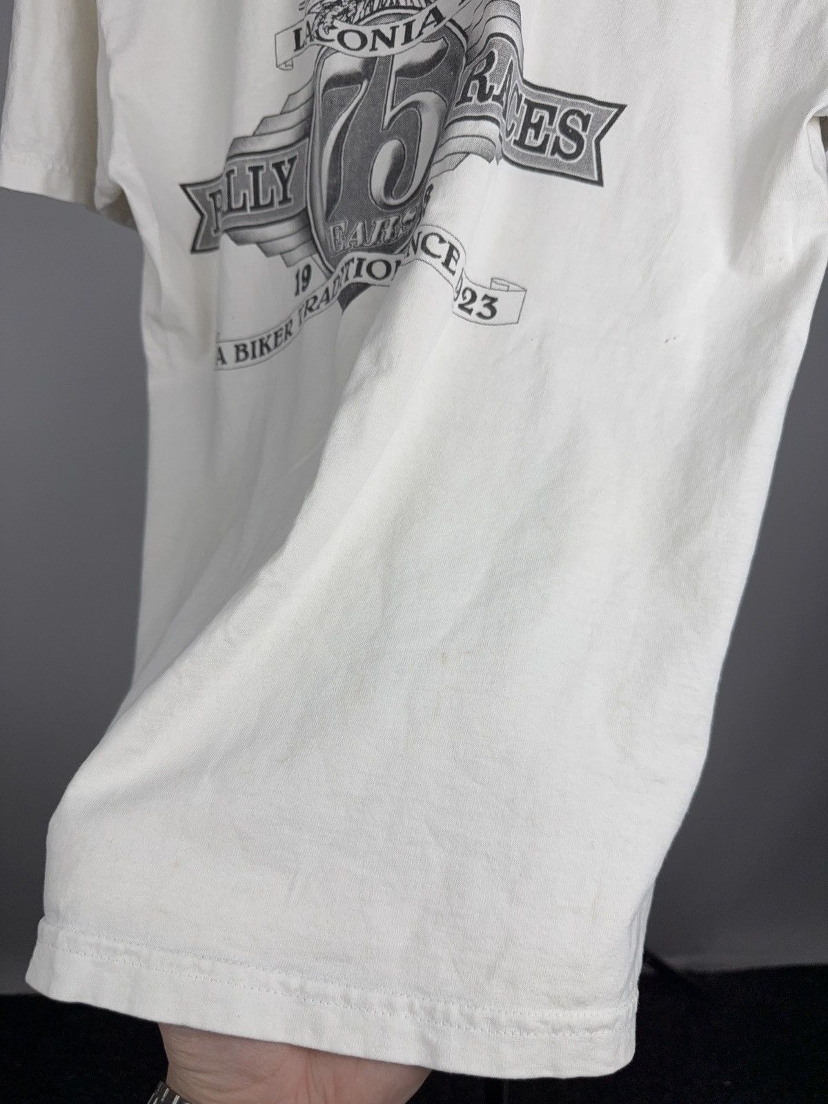 Vintage Vintage 1998 Laconia Moto Bike Week Eagle Biker T-Shirt USA Size US M / EU 48-50 / 2 - 17 Thumbnail