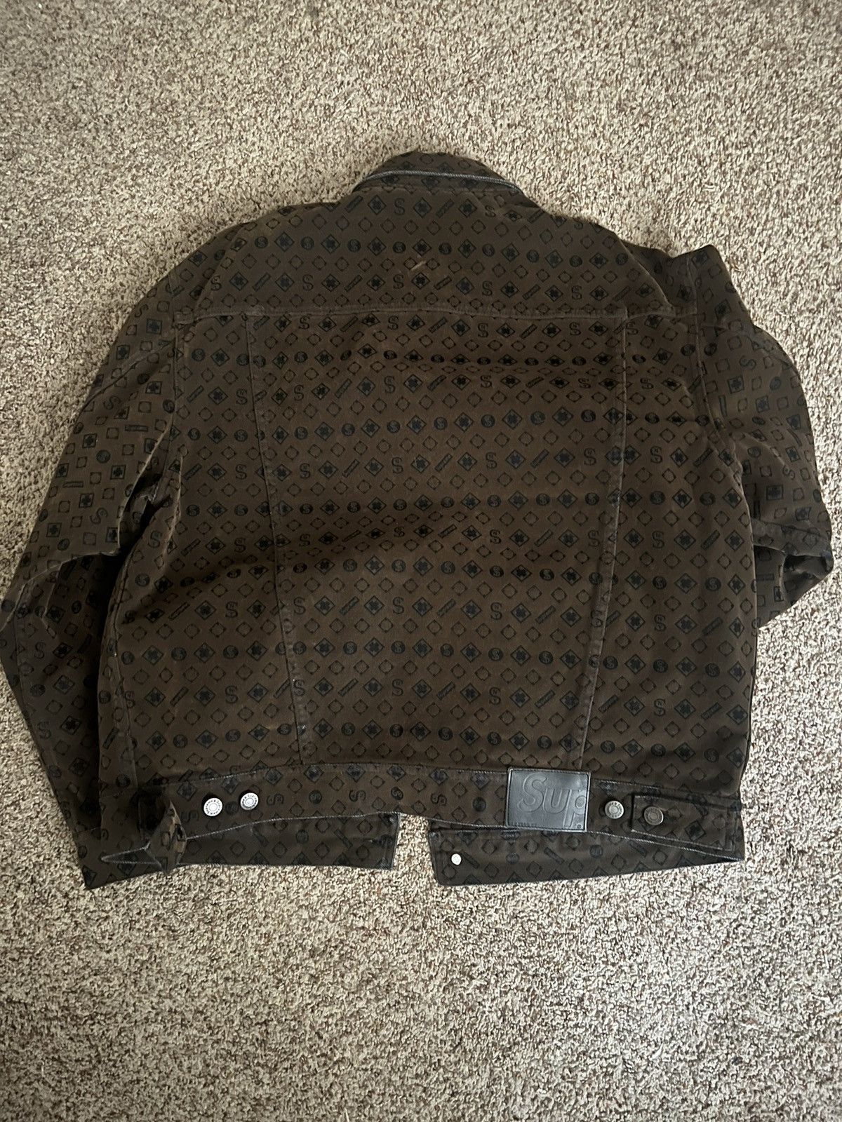 Supreme Supreme Flocked Denim Brown Size US M / EU 48-50 / 2 - 2 Thumbnail