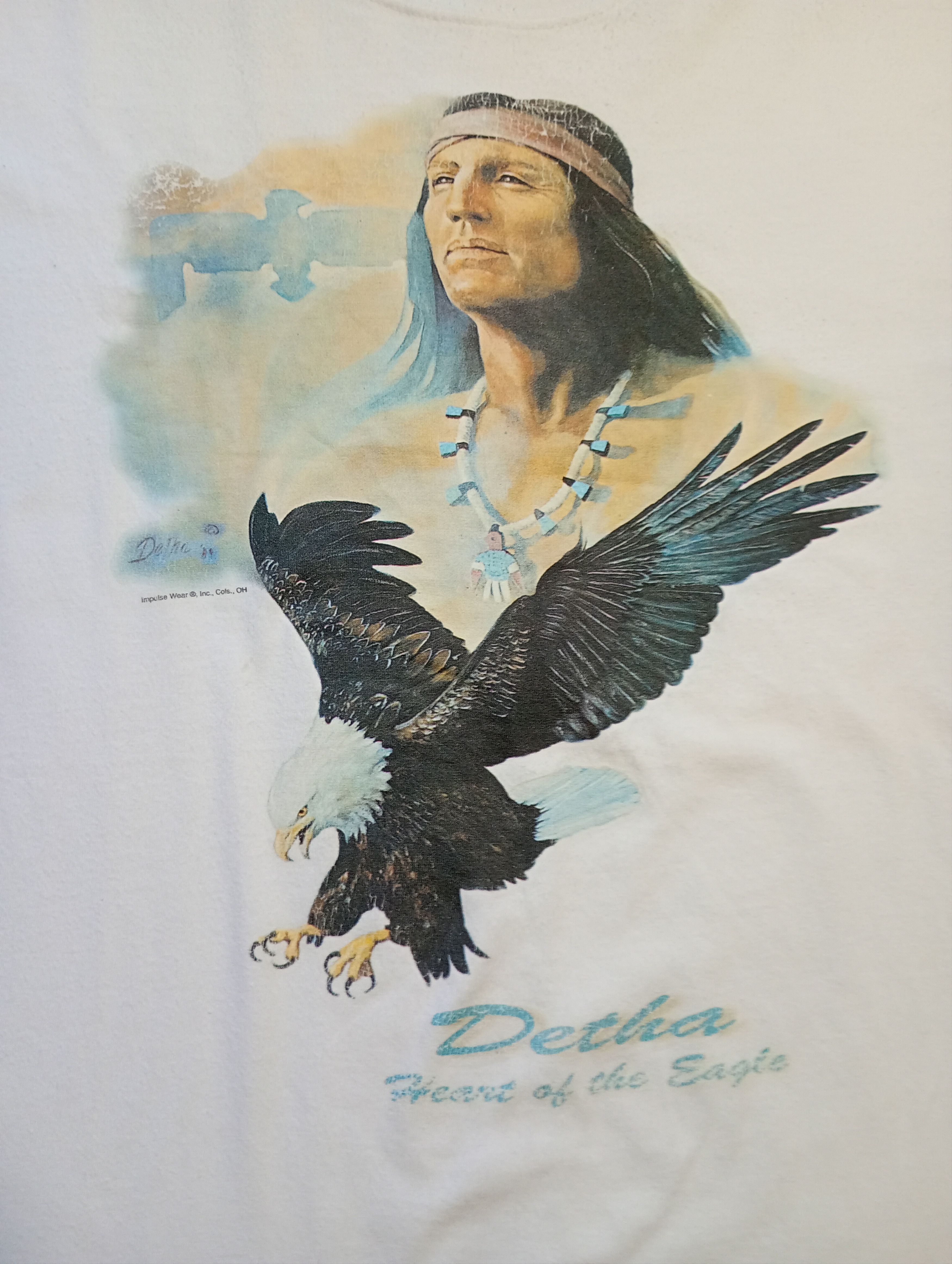 Vintage Jt's Detha Heart Of The Eagle 1989 T-Shirt Size US L / EU 52-54 / 3 - 7 Thumbnail