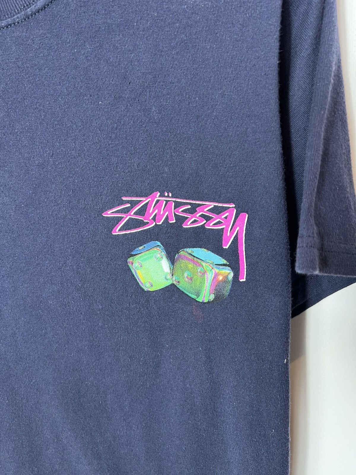 Stussy Vintage streetwear y2k sk8 Stussy Iridescent Dice T-shirt Size US S / EU 44-46 / 1 - 5 Thumbnail