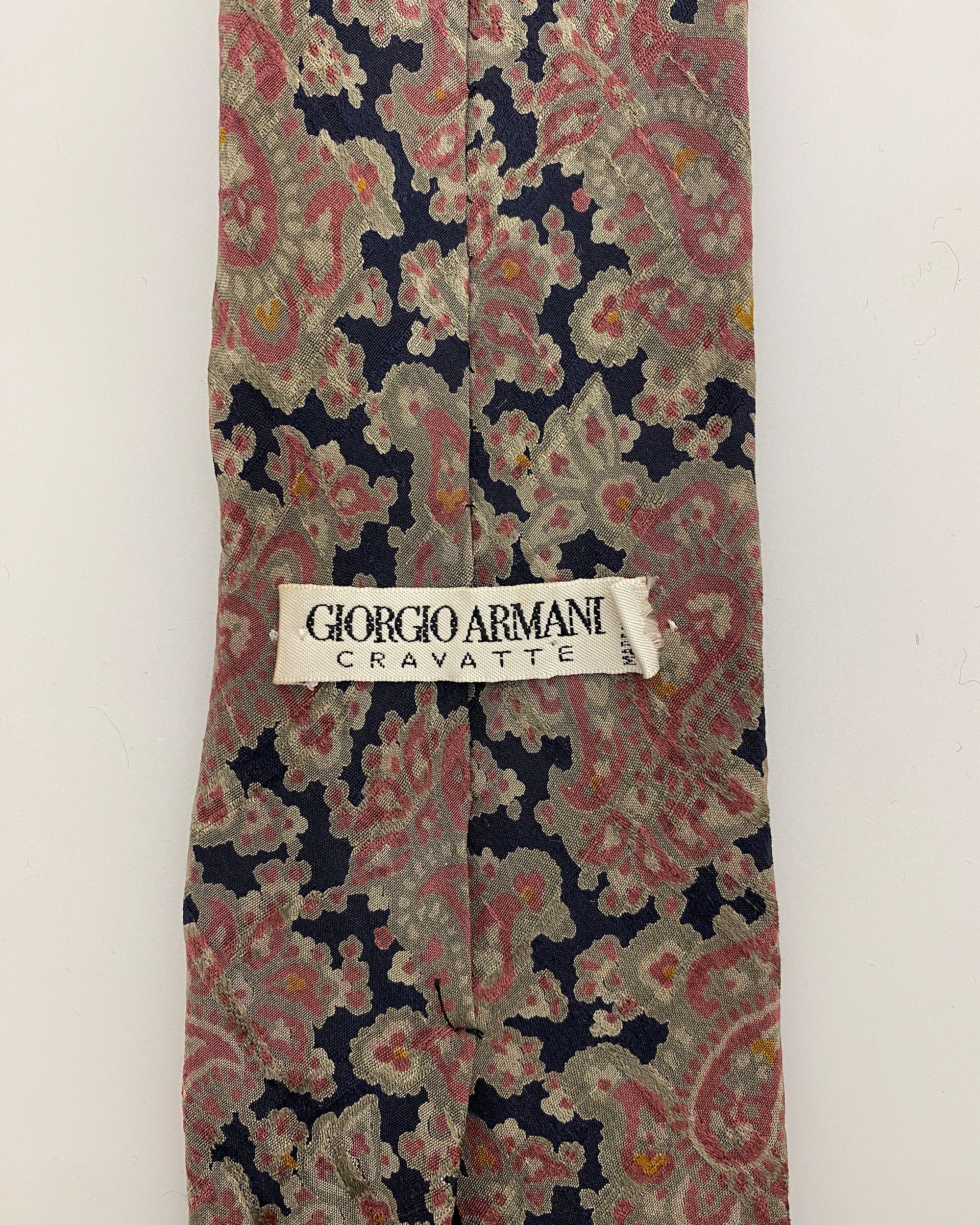 Giorgio Armani 1990s Paisley Pattern Tie Size ONE SIZE - 2 Thumbnail