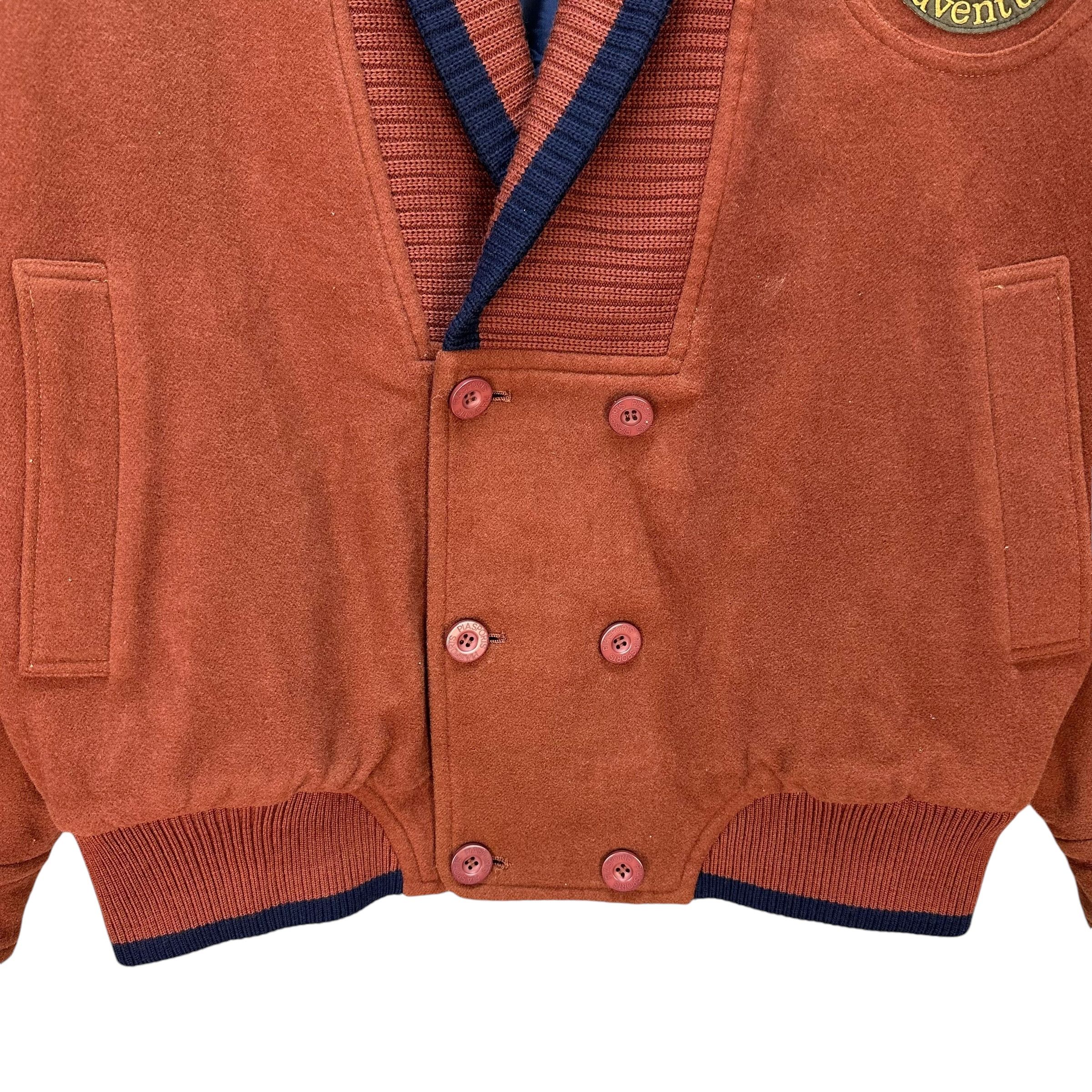 Japanese Brand Vintage 90’s PIA SPORT Wool Casual Cardigan Jacket #A68-1631 Size US L / EU 52-54 / 3 - 4 Thumbnail