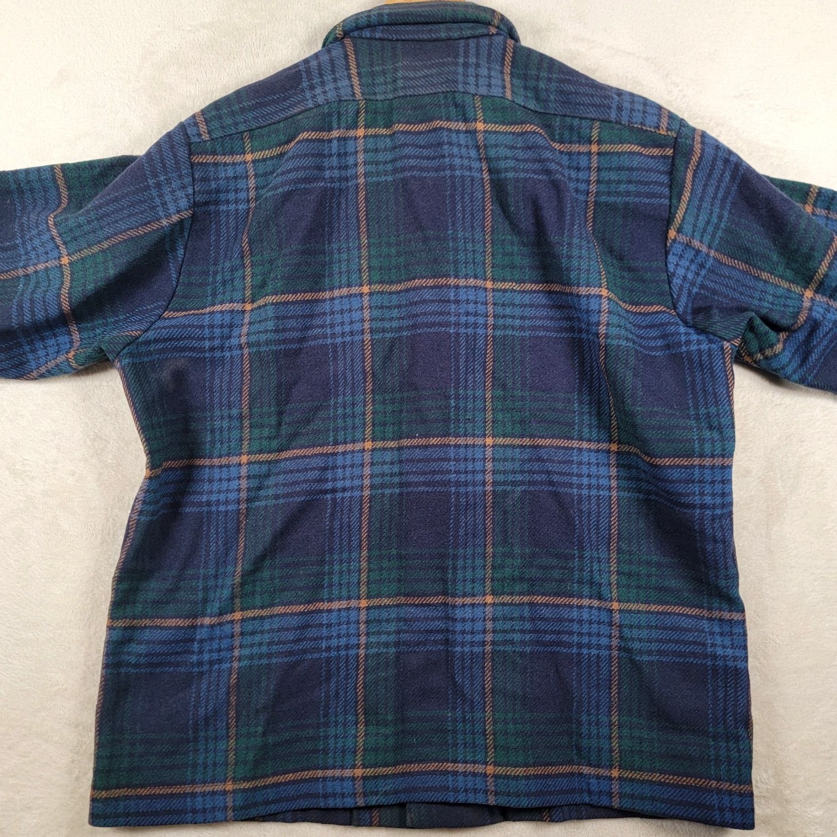 Pendleton VINTAGE Pendleton Jacket Mens Wool Plaid Mackinaw Cruiser Mid-Length Blue Green US Size US M / EU 48-50 / 2 - 3 Thumbnail