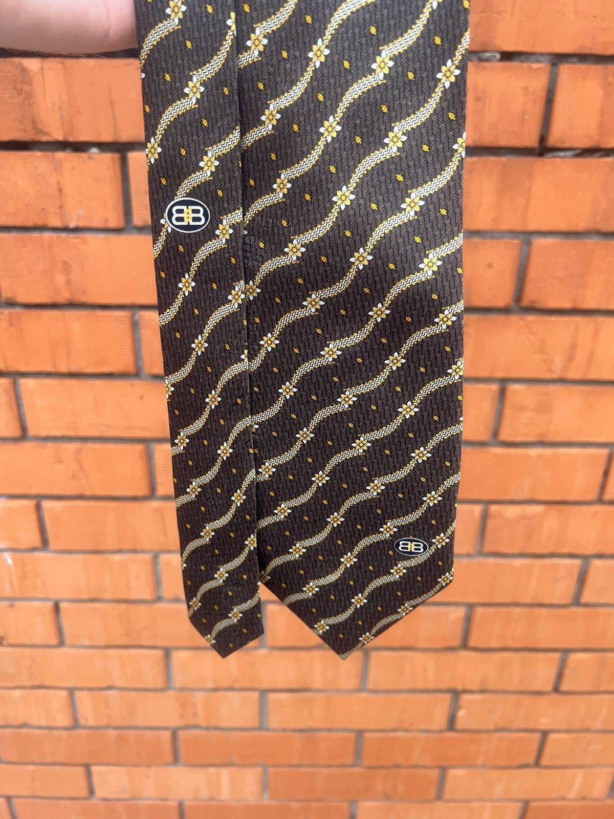 Balenciaga Balenciaga Paris tie 100% Silk Tie vintage fashion top condt Size 40 - 1 Thumbnail