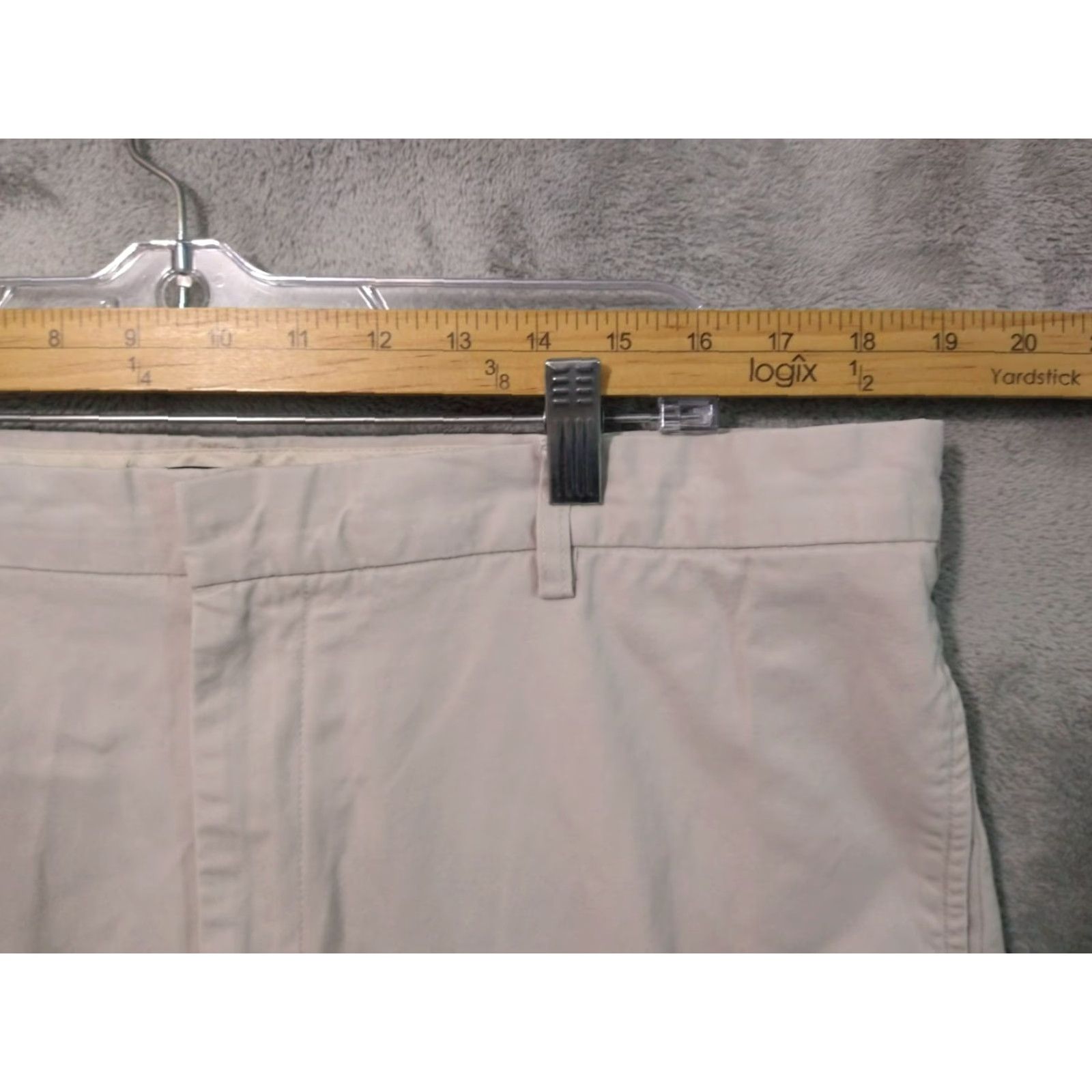 Banana Republic Banana Republic Pants Adult 38x32 Beige Gavin Chino Flat Front Cotton Straight Leg Mens Size US 38 / EU 54 - 3 Thumbnail