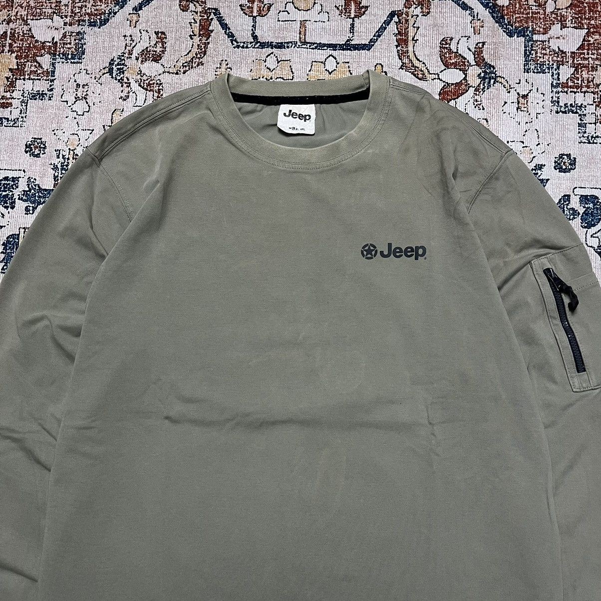 Jeep × Vintage JEEP Longsleeve Khaki Size US L / EU 52-54 / 3 - 2 Thumbnail