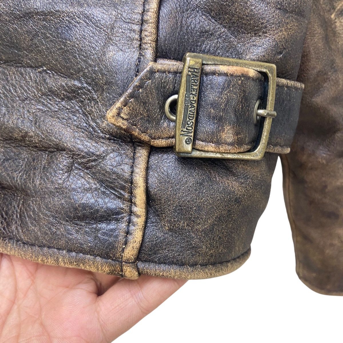 Harley Davidson Vintage Harley Davidson Motorcycle Cafe Racer Biker Jacket Size US M / EU 48-50 / 2 - 7 Thumbnail