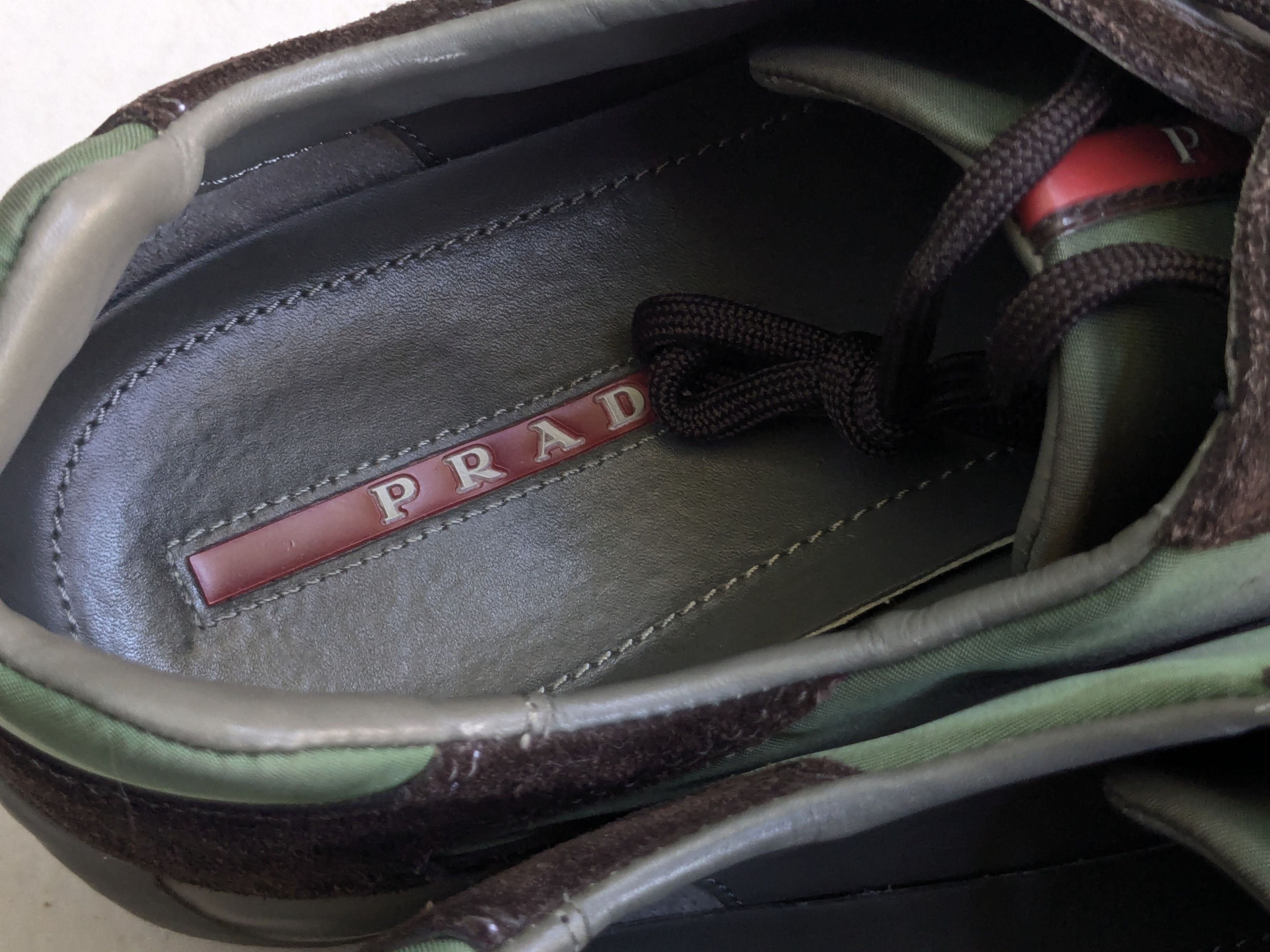 Prada Prada America's Cup Sneakers Brown 14 Low Tops Red Size US 14 / EU 47 - 4 Thumbnail