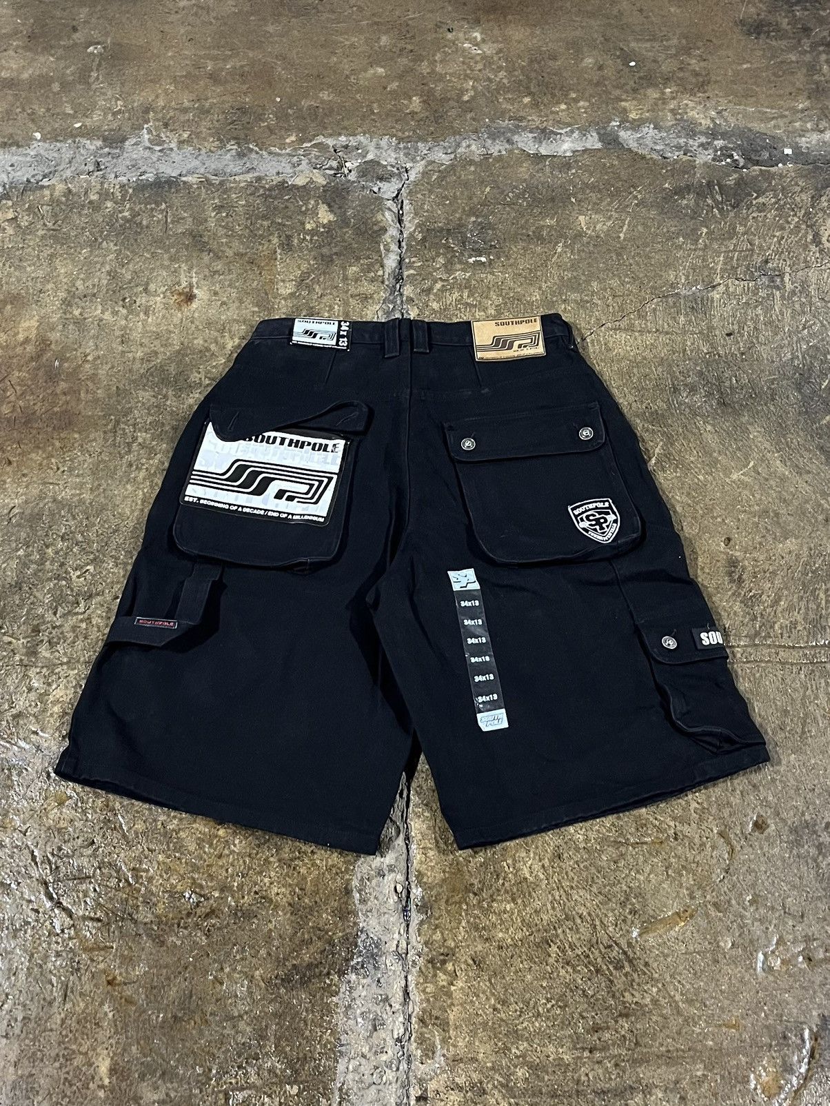 Crazy Vintage Southpole Baggy Shorts Utility Skater Shorts